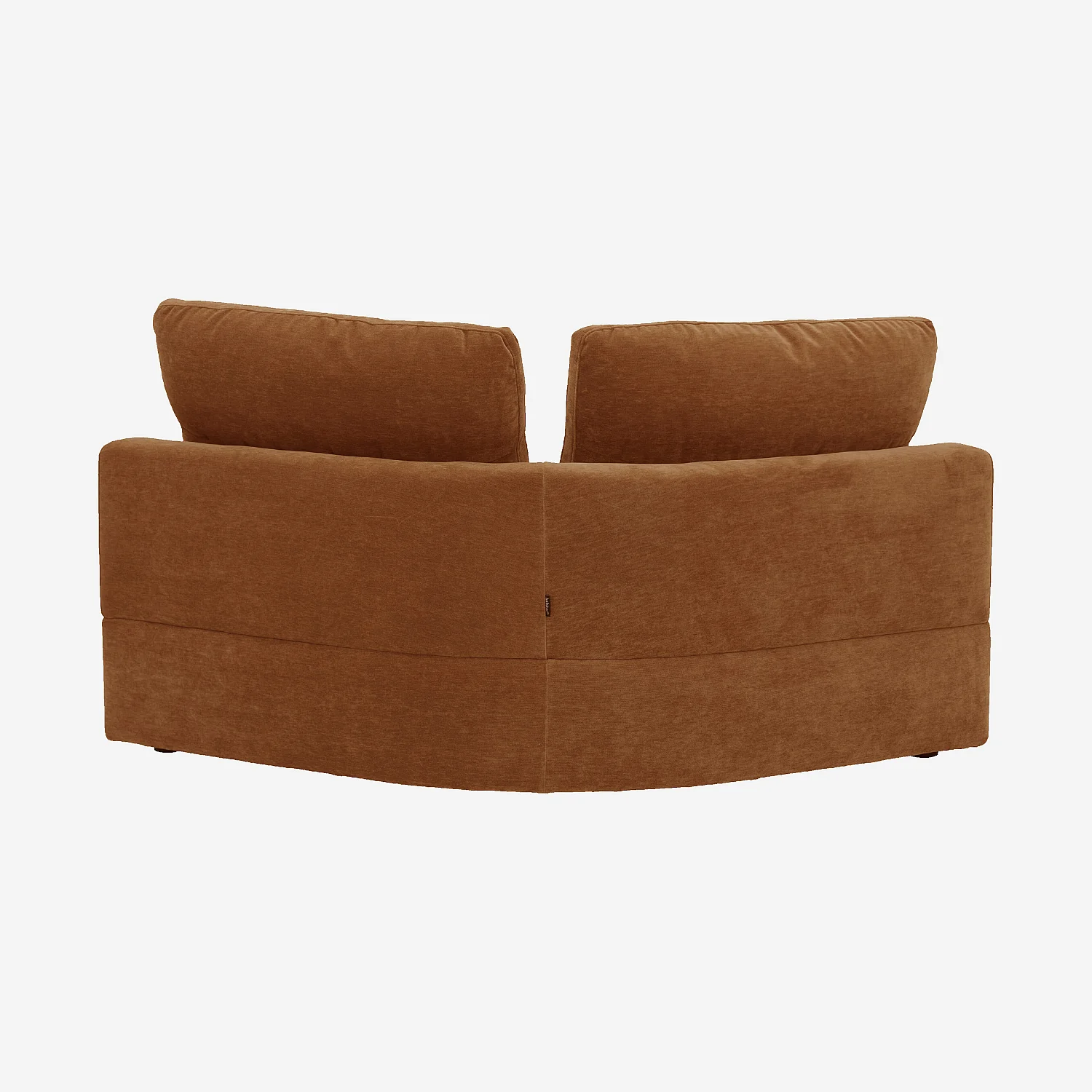 Module d'angle incurvé en tissu - Marron noisette - 2