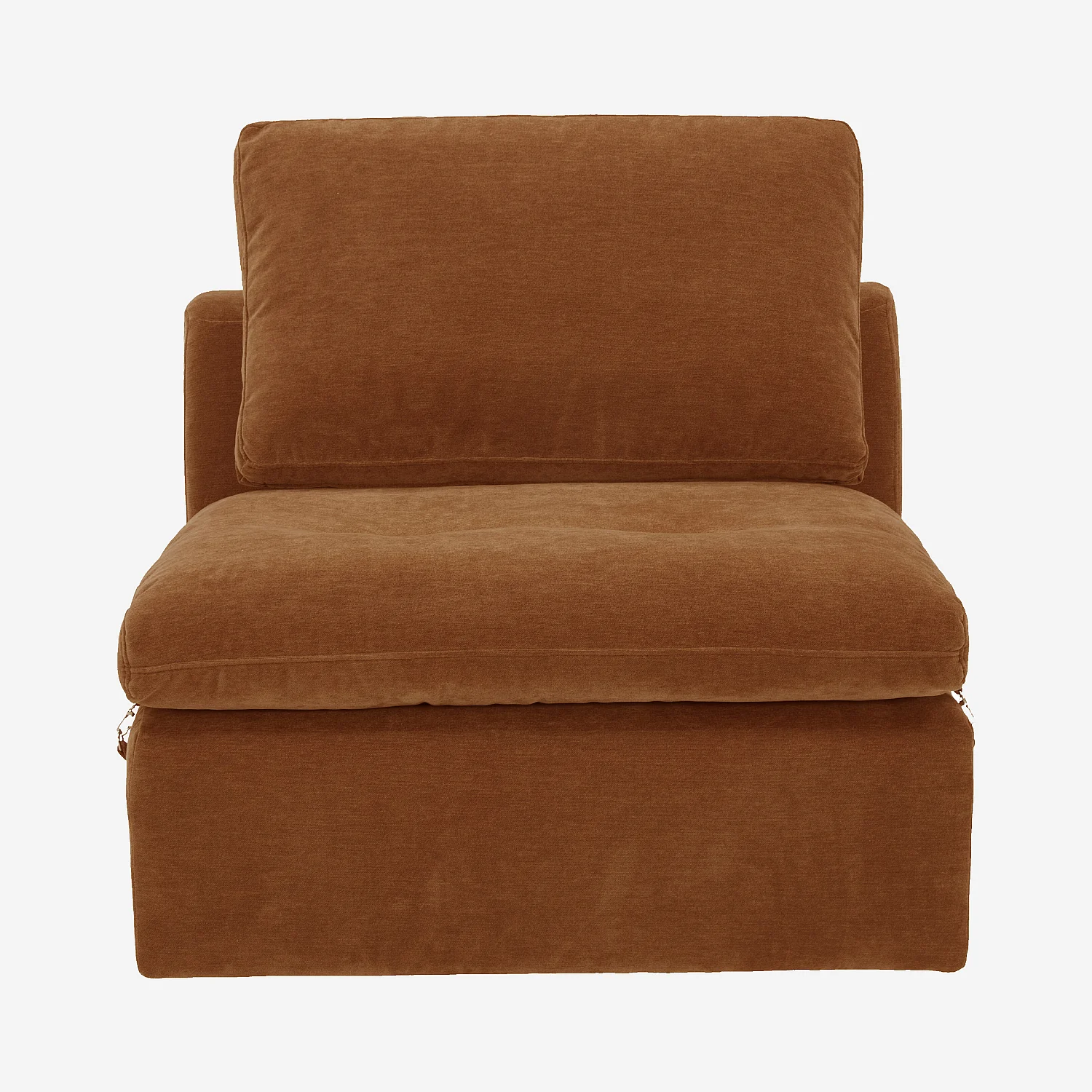 Sessel aus Stoff - Haselnussbraun - 2