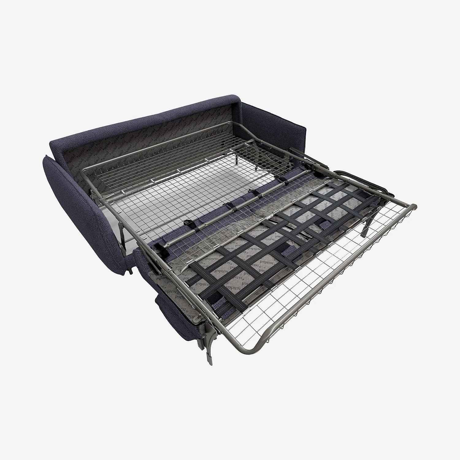 Canapé convertible 3 places - Couchage 160 cm - Matelas en mousse 13 cm - Tissu Tolfa Bleu marine - 7