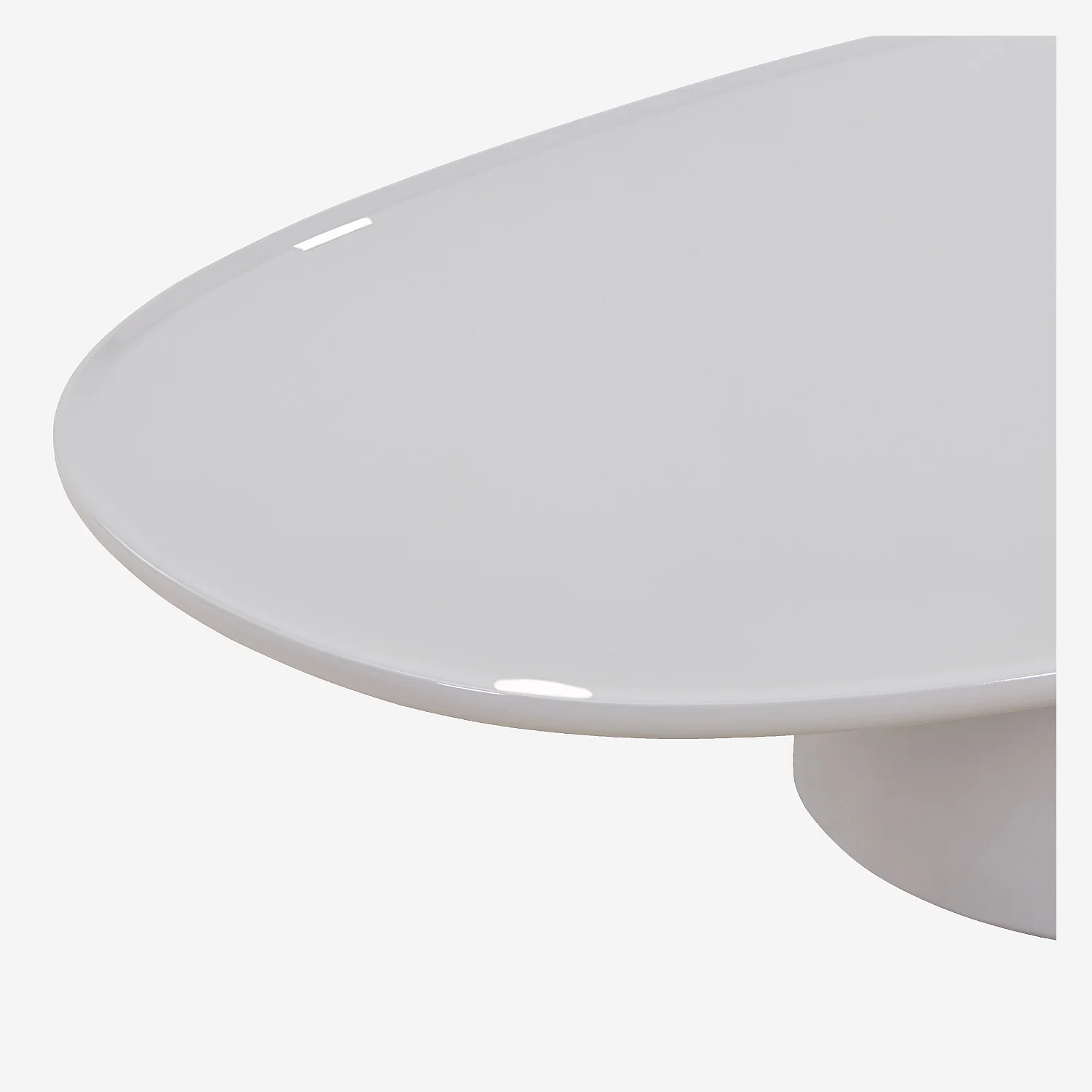 Table basse organique laquée - Beige - 5