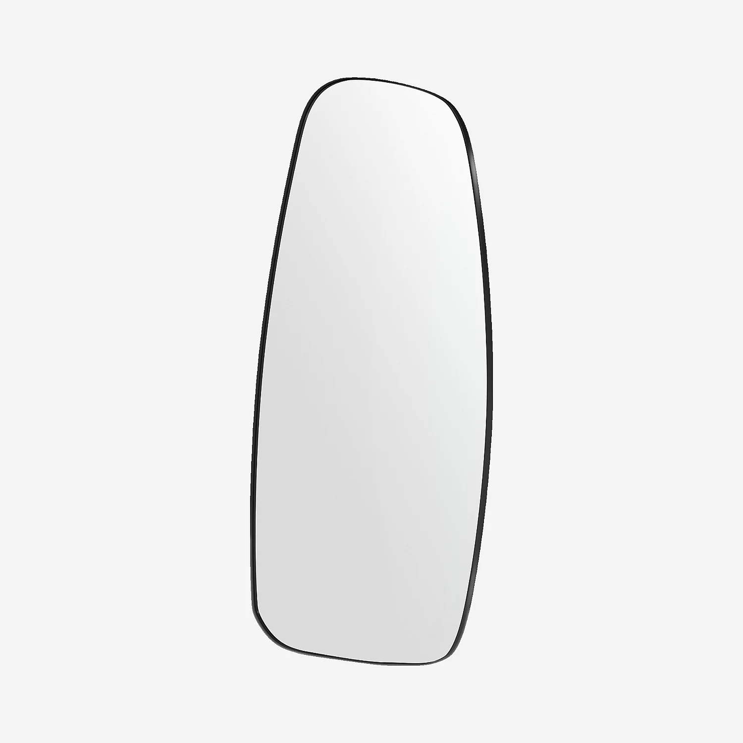 Miroir asymétrique en aluminium - 167 x 83 cm - Noir mat - 2