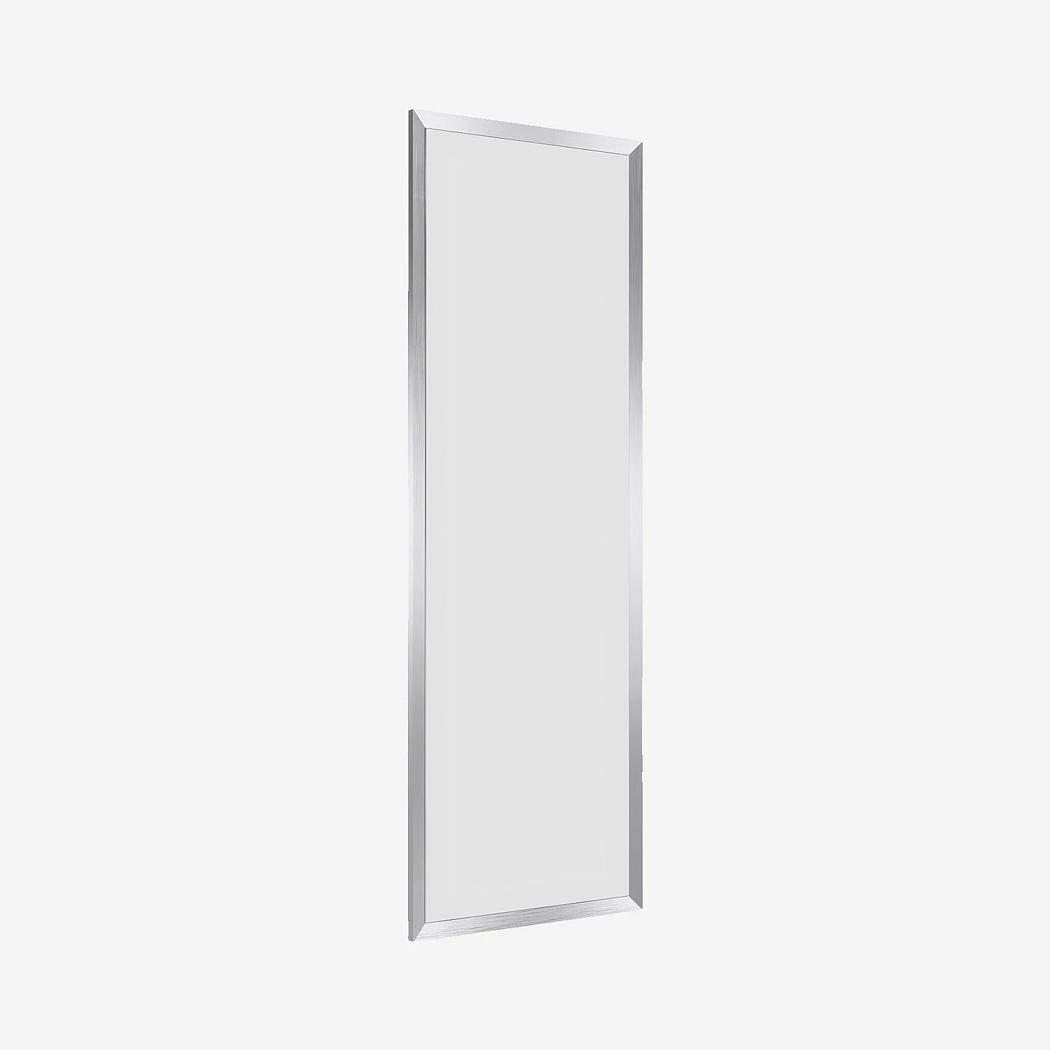 Miroir rectangulaire en aluminium - 200 x 70 cm - Chrome - 2