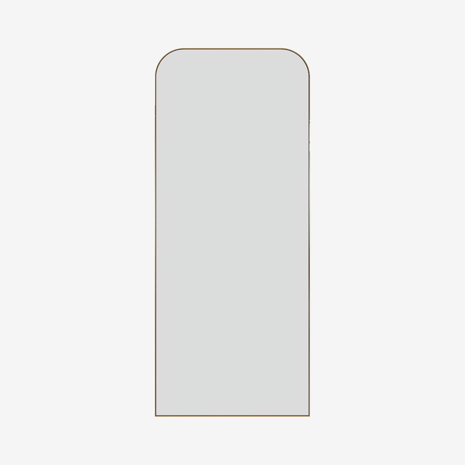 Miroir en aluminium - 190 x 80 cm - Doré - 1