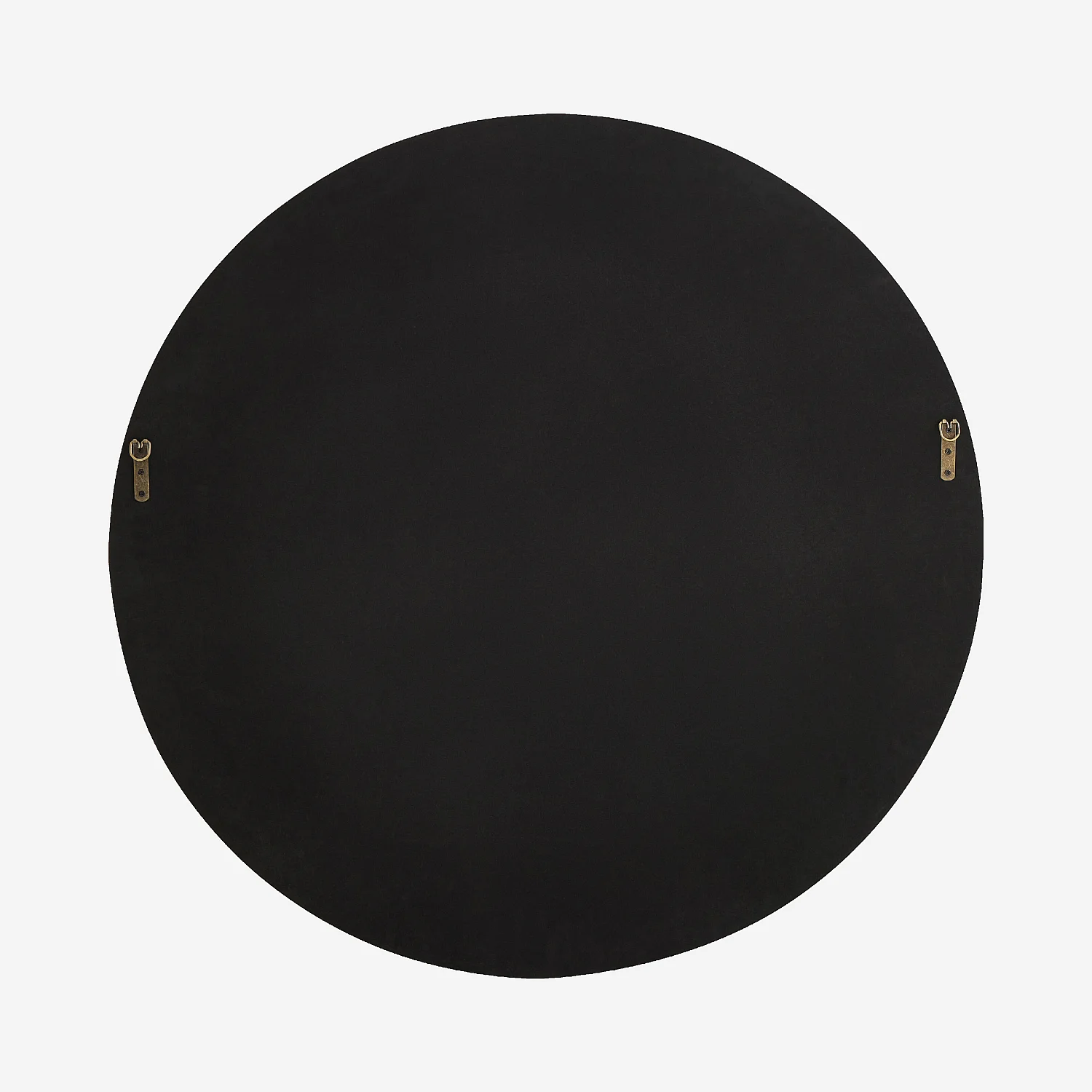 Miroir rond en bois laqué - 100 cm - Orange tangerine - 4