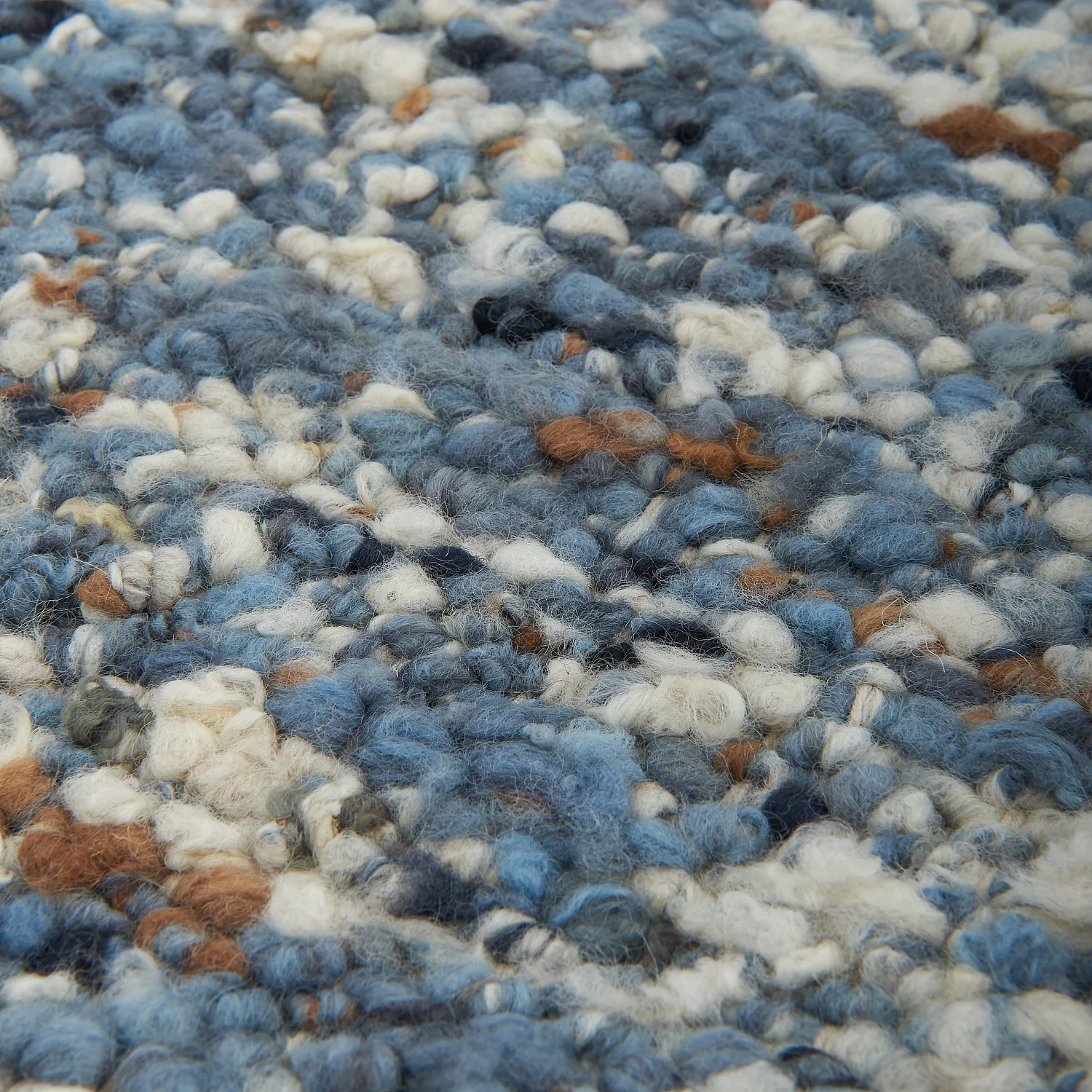 Tapis tissé en laine - 160 x 230 cm  - Bleu - 4