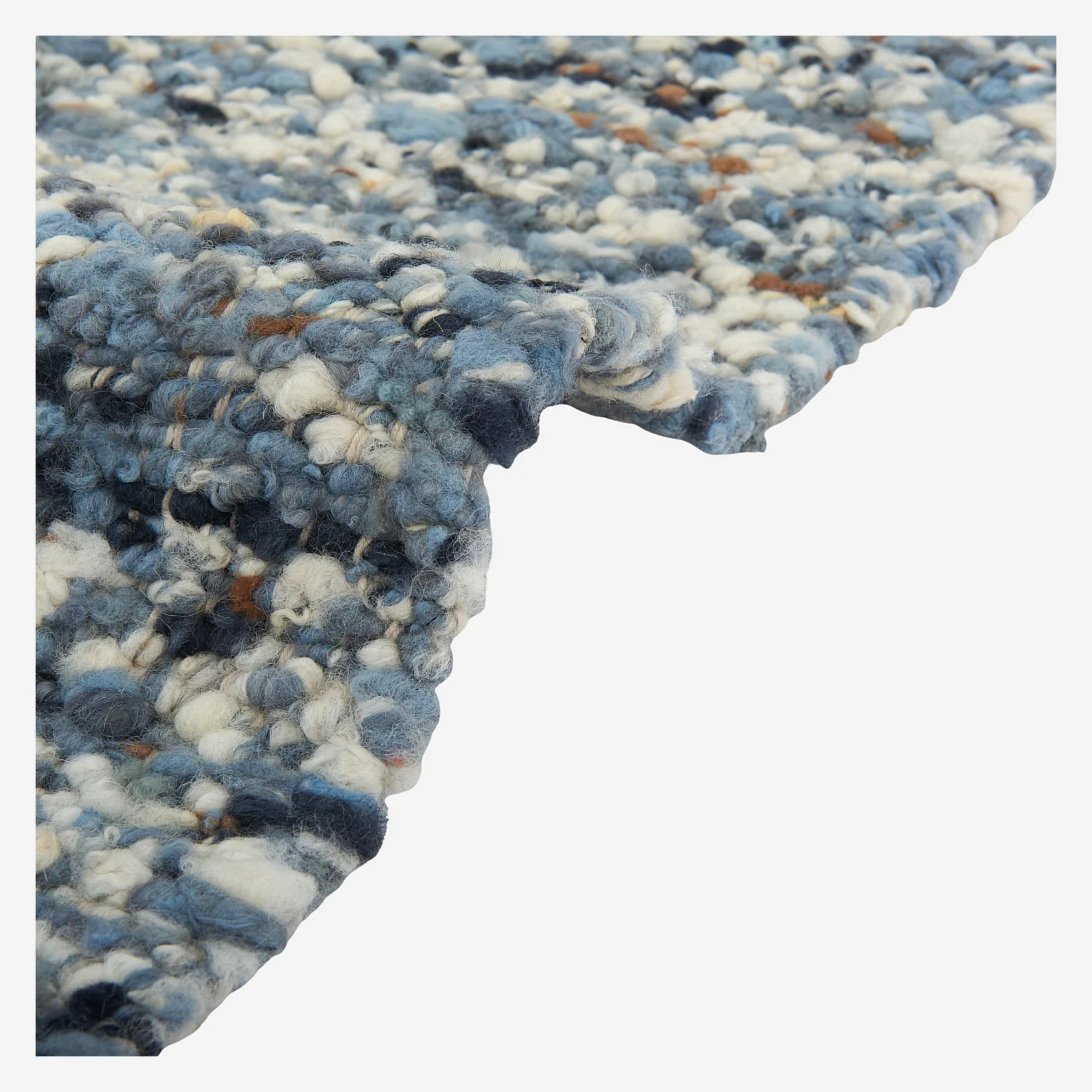 Tapis tissé en laine - 160 x 230 cm  - Bleu - 10