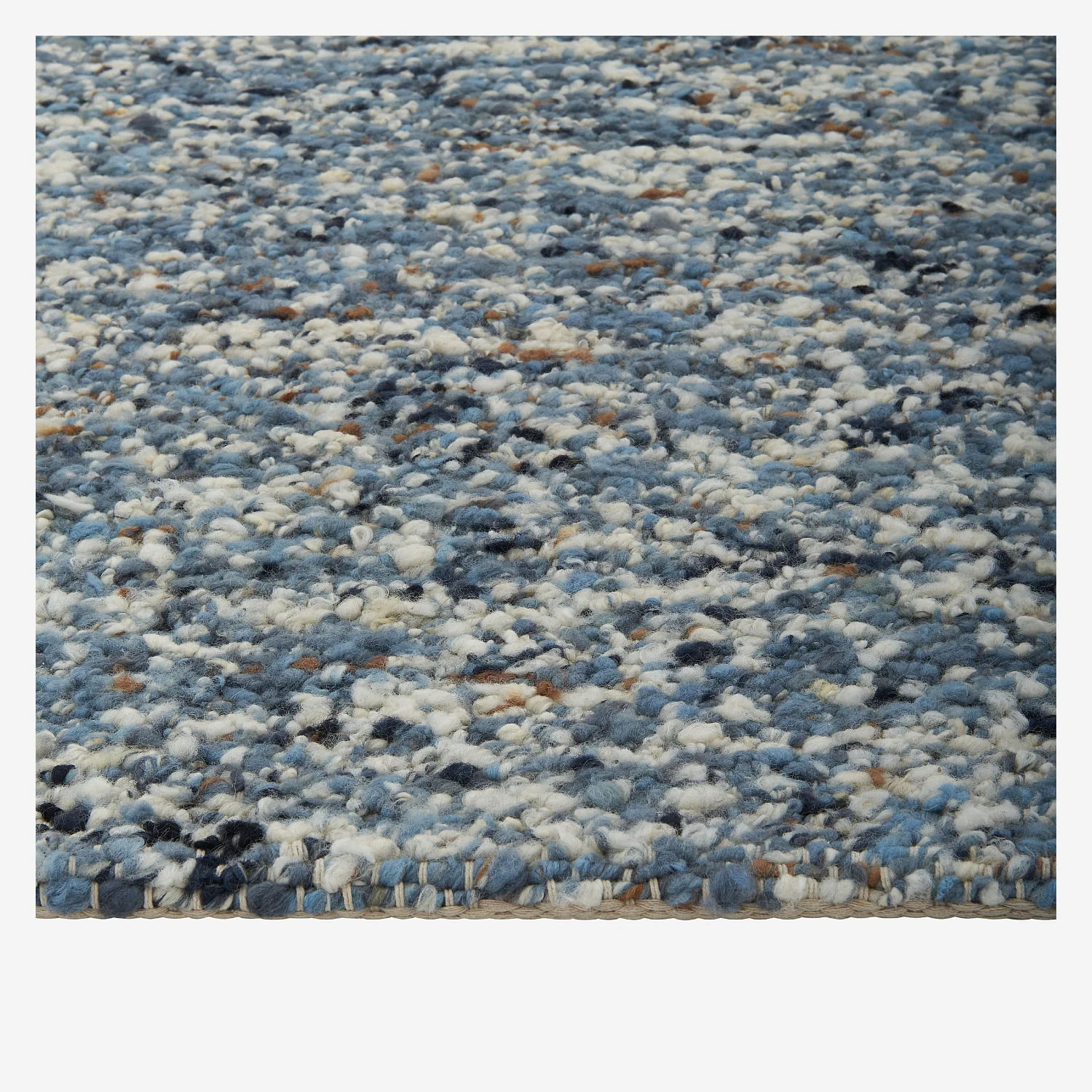 Tapis tissé en laine - 160 x 230 cm  - Bleu - 8