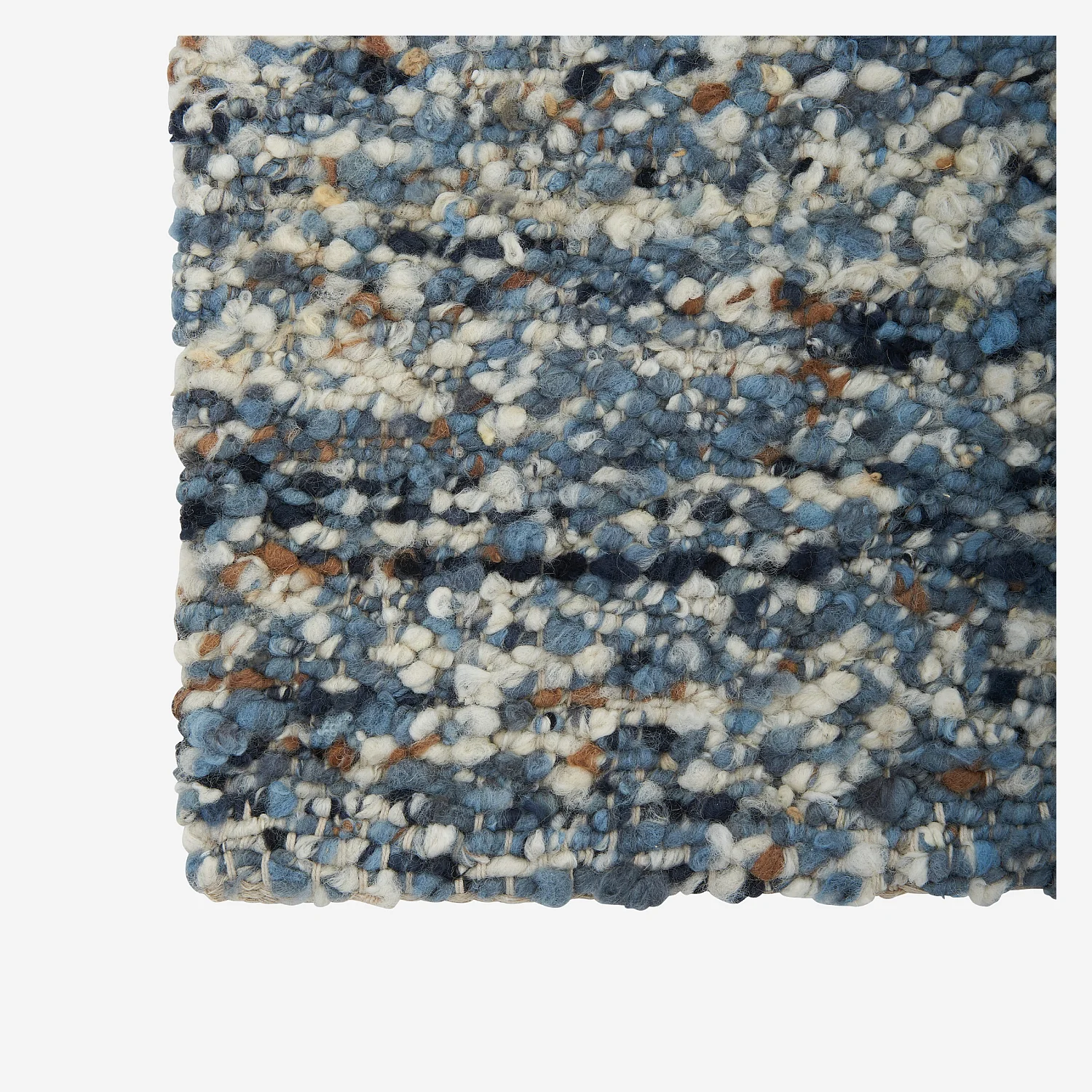 Tapis tissé en laine - 160 x 230 cm  - Bleu - 9