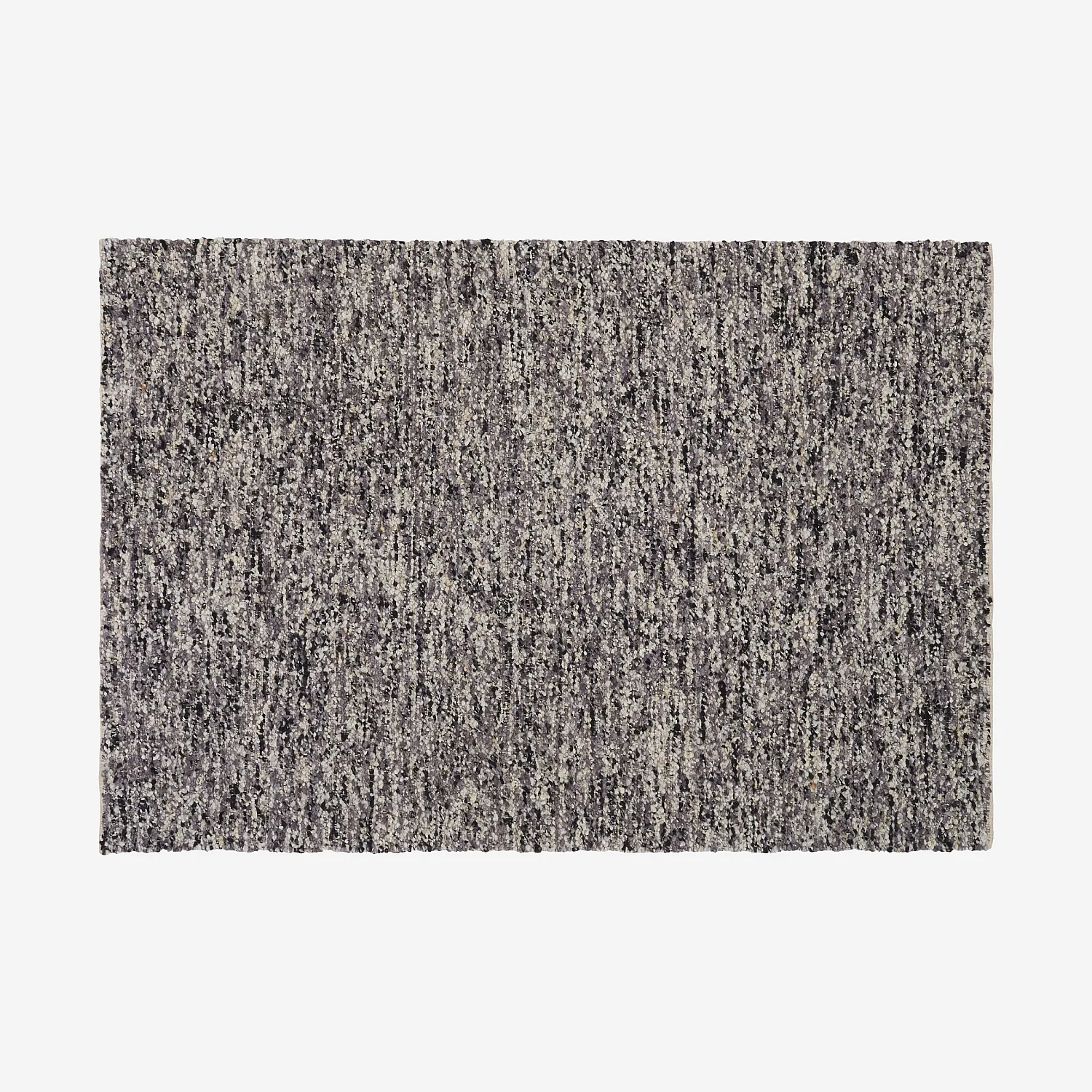 Tapis tissé en laine - 160 x 230 cm  - Gris - 2
