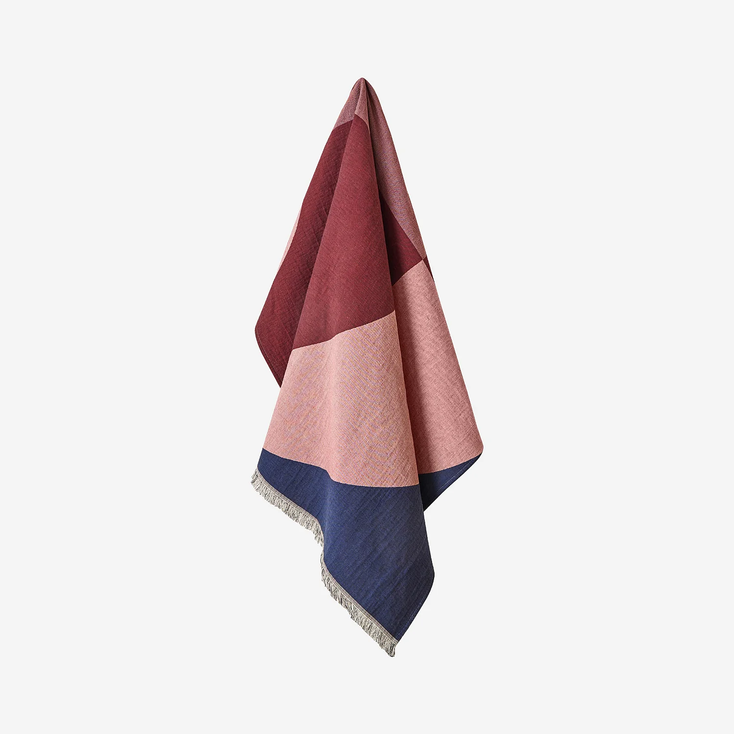 Plaid en coton - 130 x 170 cm - Bordeaux - Design by Floriane Jacques - 7