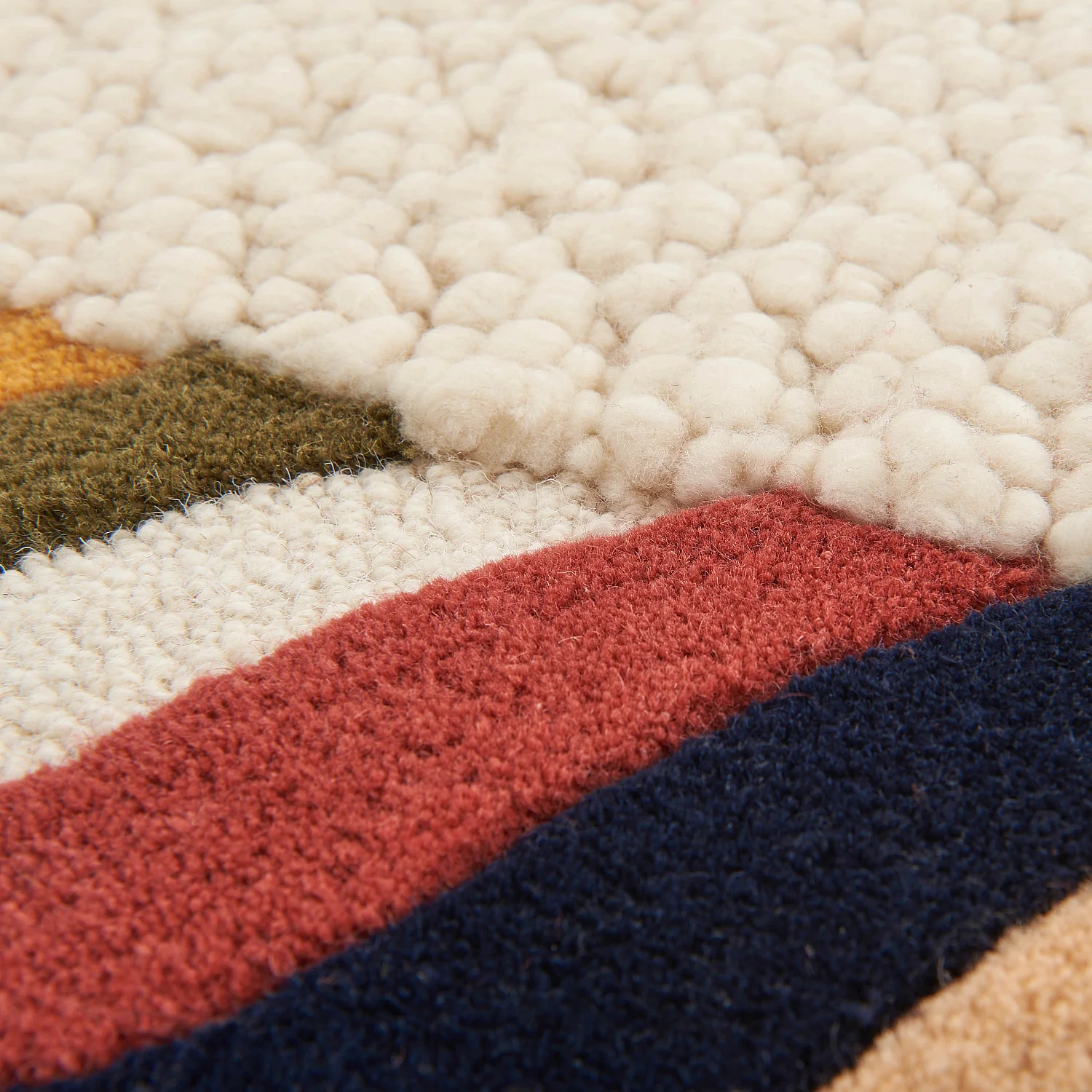 Tapis tufté en laine - 160 x 230 cm  - Ecru - Design by Floriane Jacques - 4