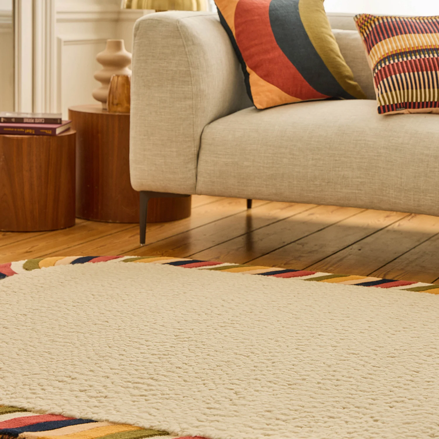 Tapis tufté en laine - 160 x 230 cm  - Ecru - Design by Floriane Jacques - 8