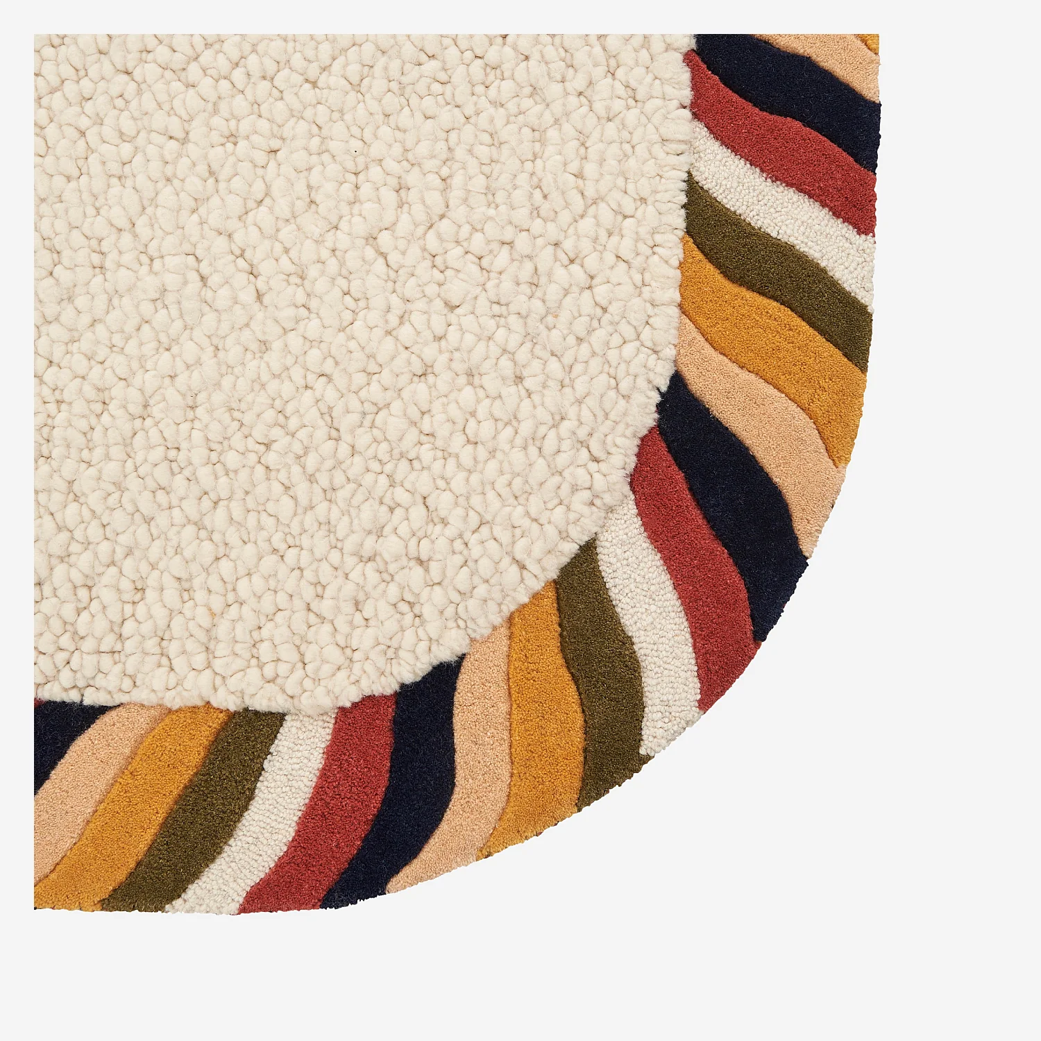 Tapis tufté en laine - 160 x 230 cm  - Ecru - Design by Floriane Jacques - 5