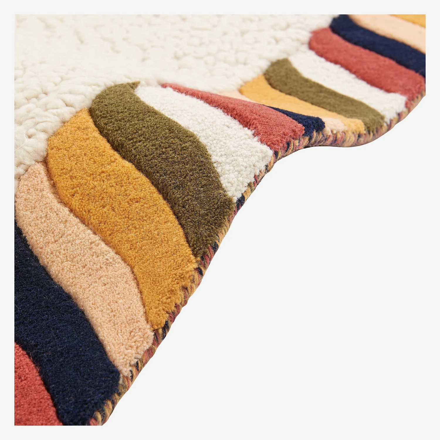 Tapis tufté en laine - 160 x 230 cm  - Ecru - Design by Floriane Jacques - 9