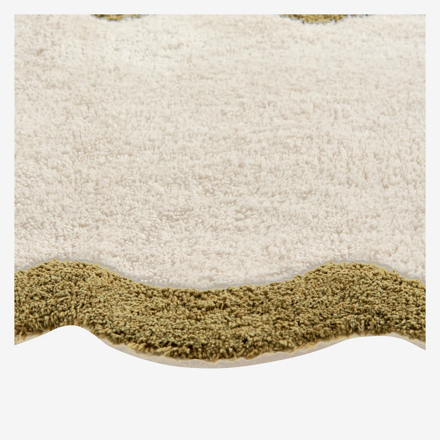 Tapis de bain festonné en coton naturel - 1200 g/m² - 50 x 80 cm - Bronze - 5