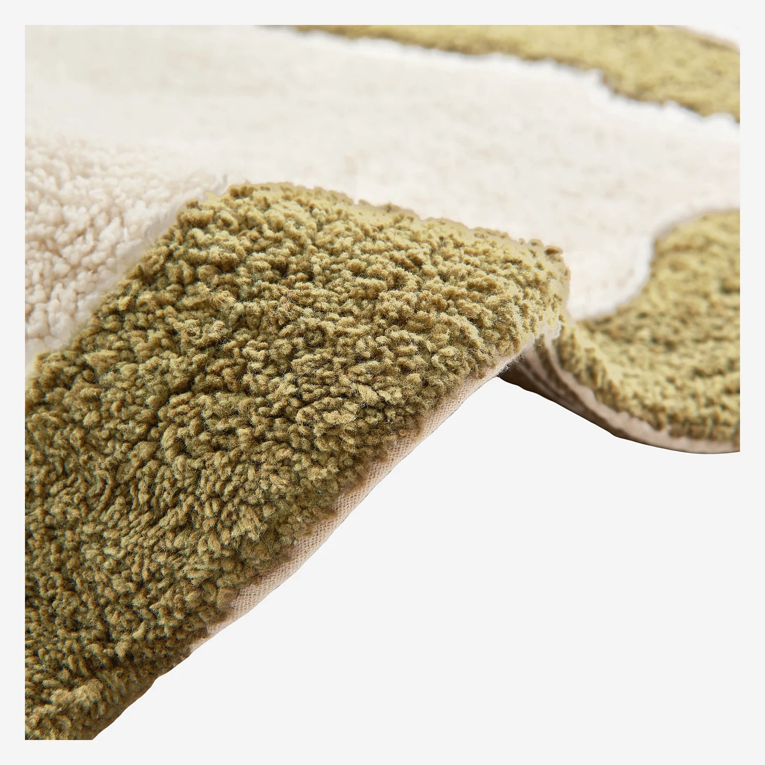 Tapis de bain festonné en coton naturel - 1200 g/m² - 50 x 80 cm - Bronze - 6