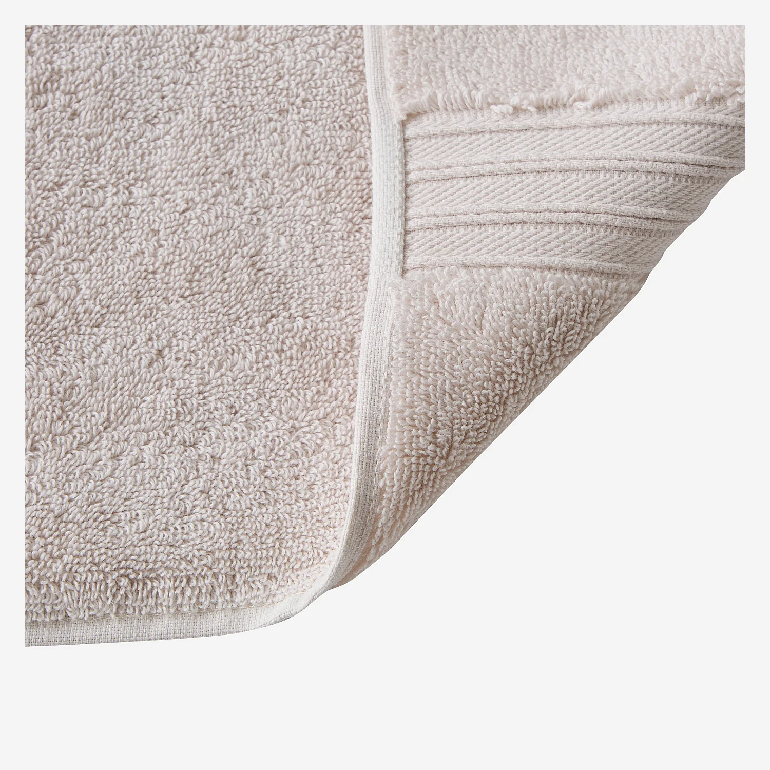 Serviette de bain en coton naturel - 650 g/m² - 50 x 100 cm - Naturel - 7