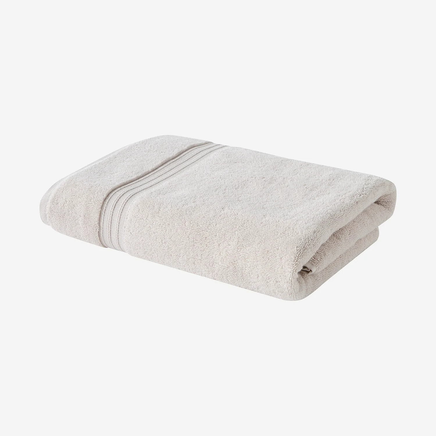 Serviette de bain en coton naturel - 650 g/m² - 100 x 150 cm - Naturel - 2