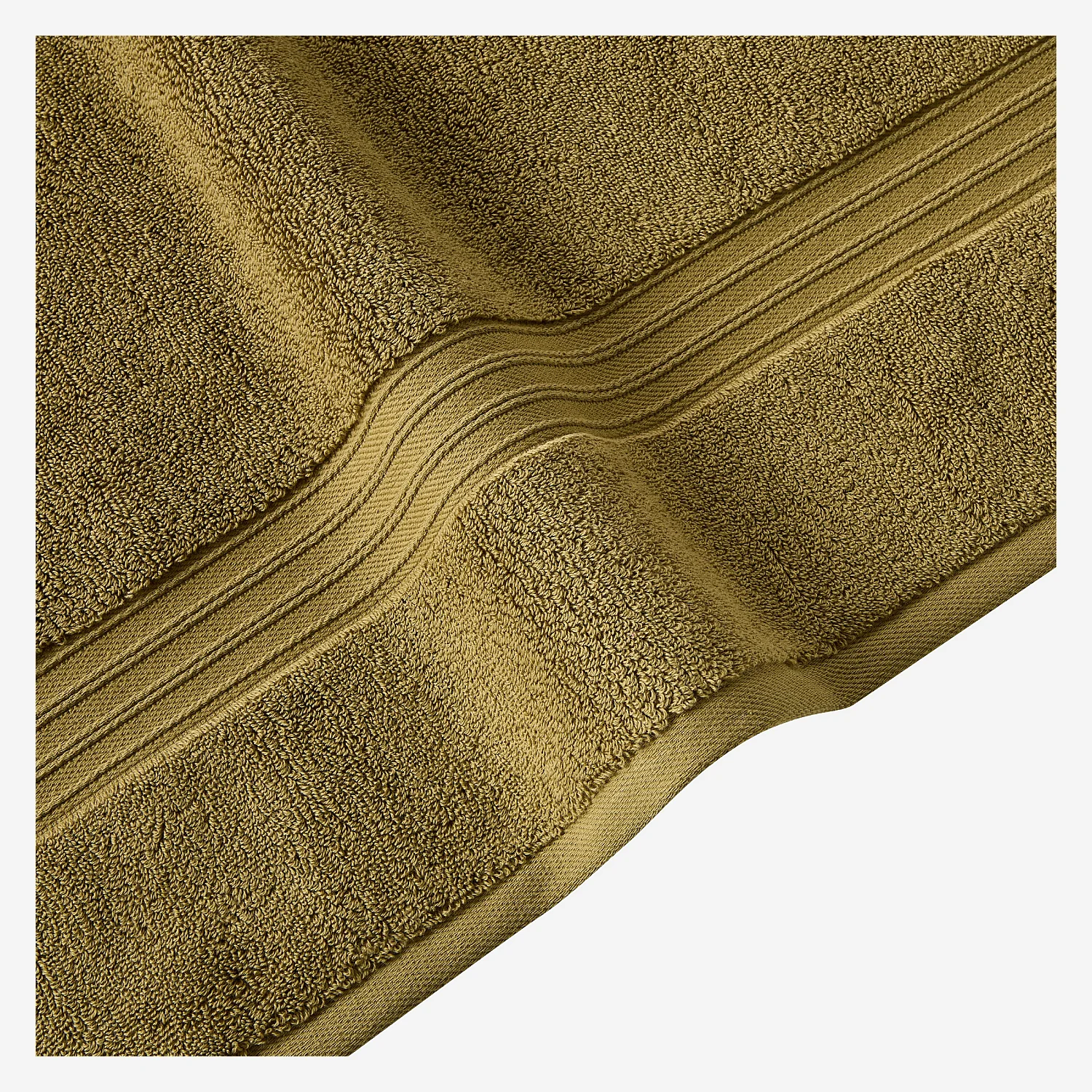 Serviette de bain en coton naturel - 650 g/m² - 50 x 100 cm - Bronze - 5