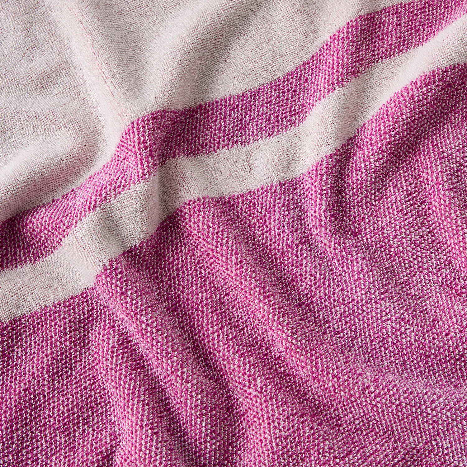 Drap de plage en coton - 90 x 180 cm - Fuchsia - Design by Floriane Jacques - 5