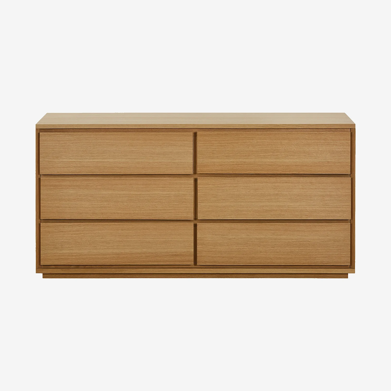 Commode 6 tiroirs en chêne - Naturel - 1