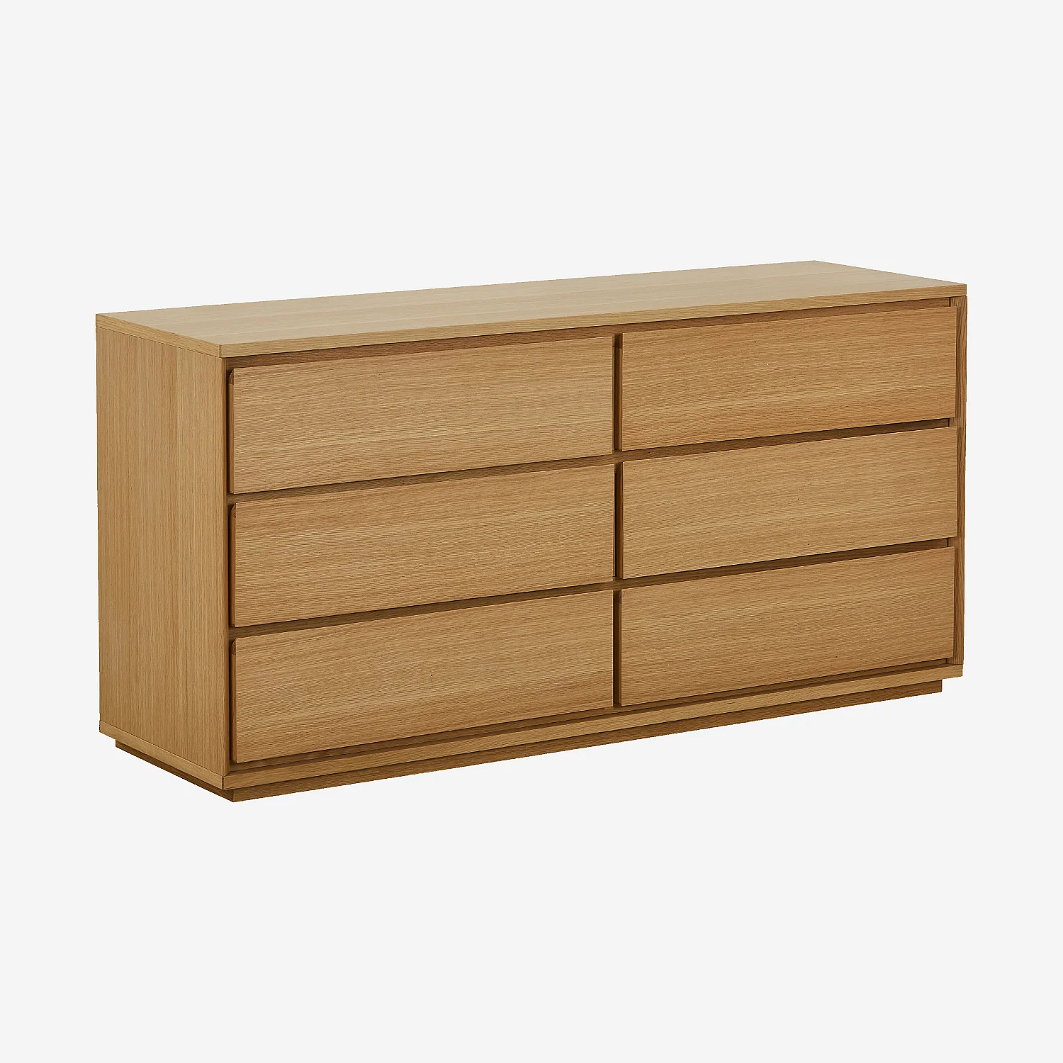 Commode 6 tiroirs en chêne - Naturel - 3