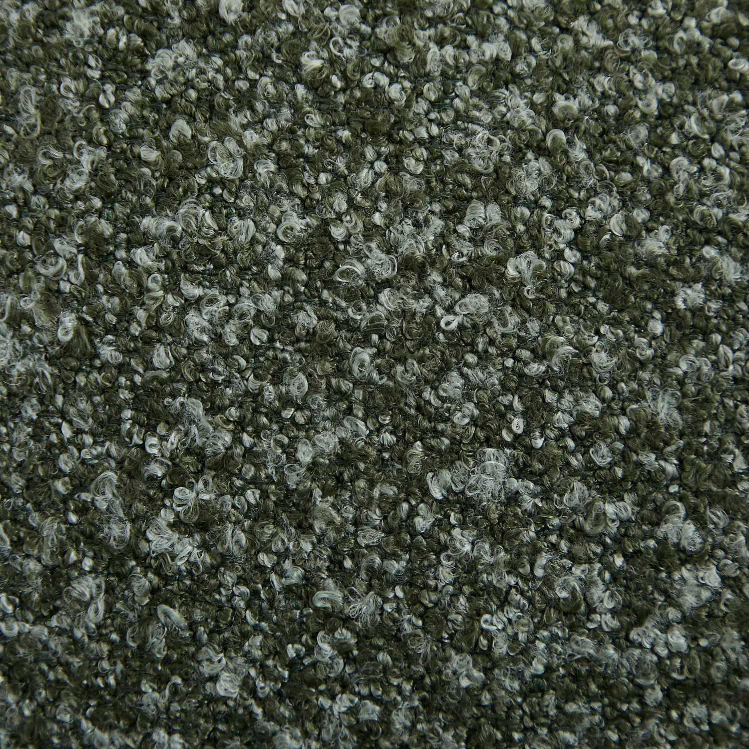 Fauteuil van korte bouclé stof - Dennegroen - 3