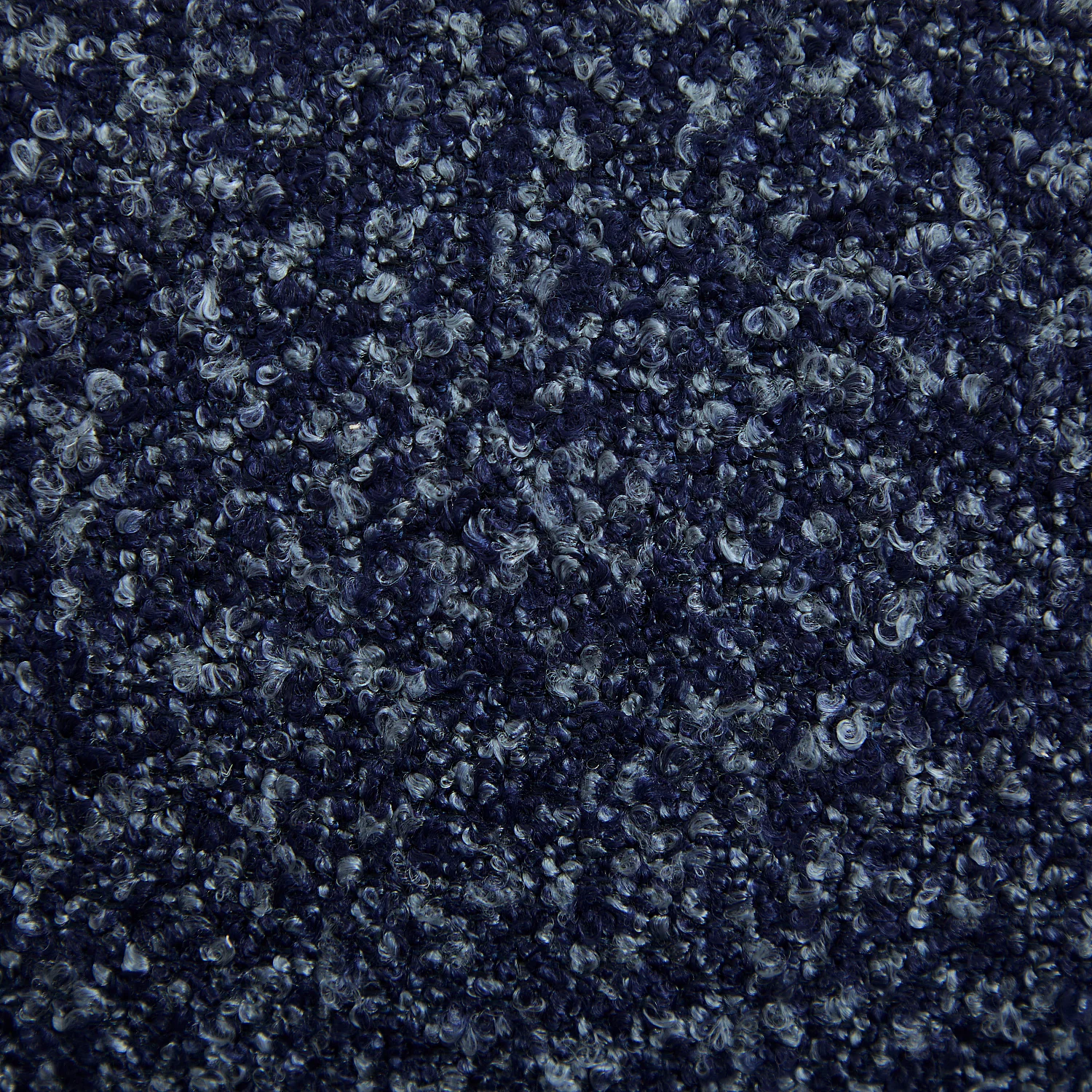 Canapé 2 places en tissu bouclette courte - Bleu nuit - 3