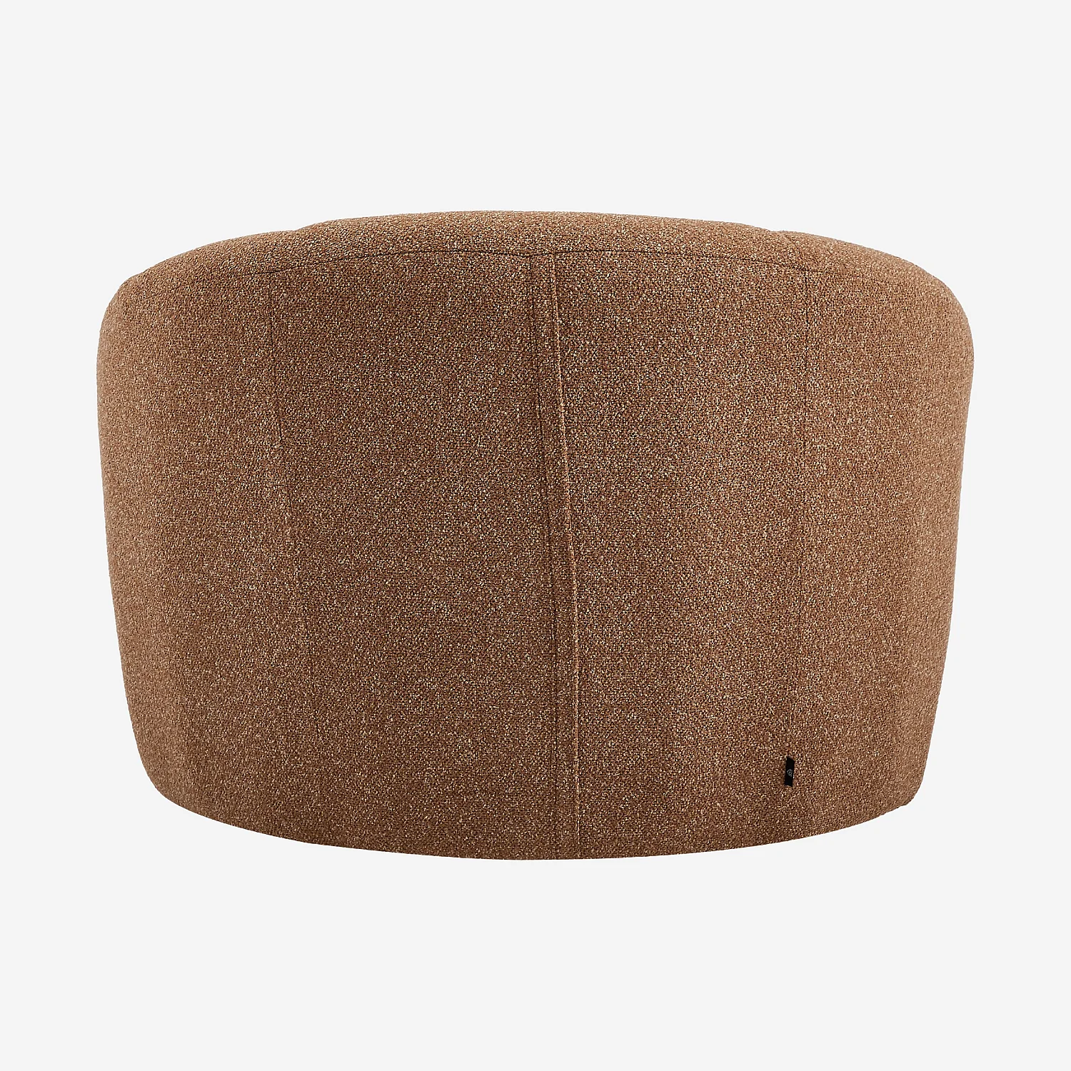 Fauteuil loveuse pivotant en tissu texturé - Terracotta - 6