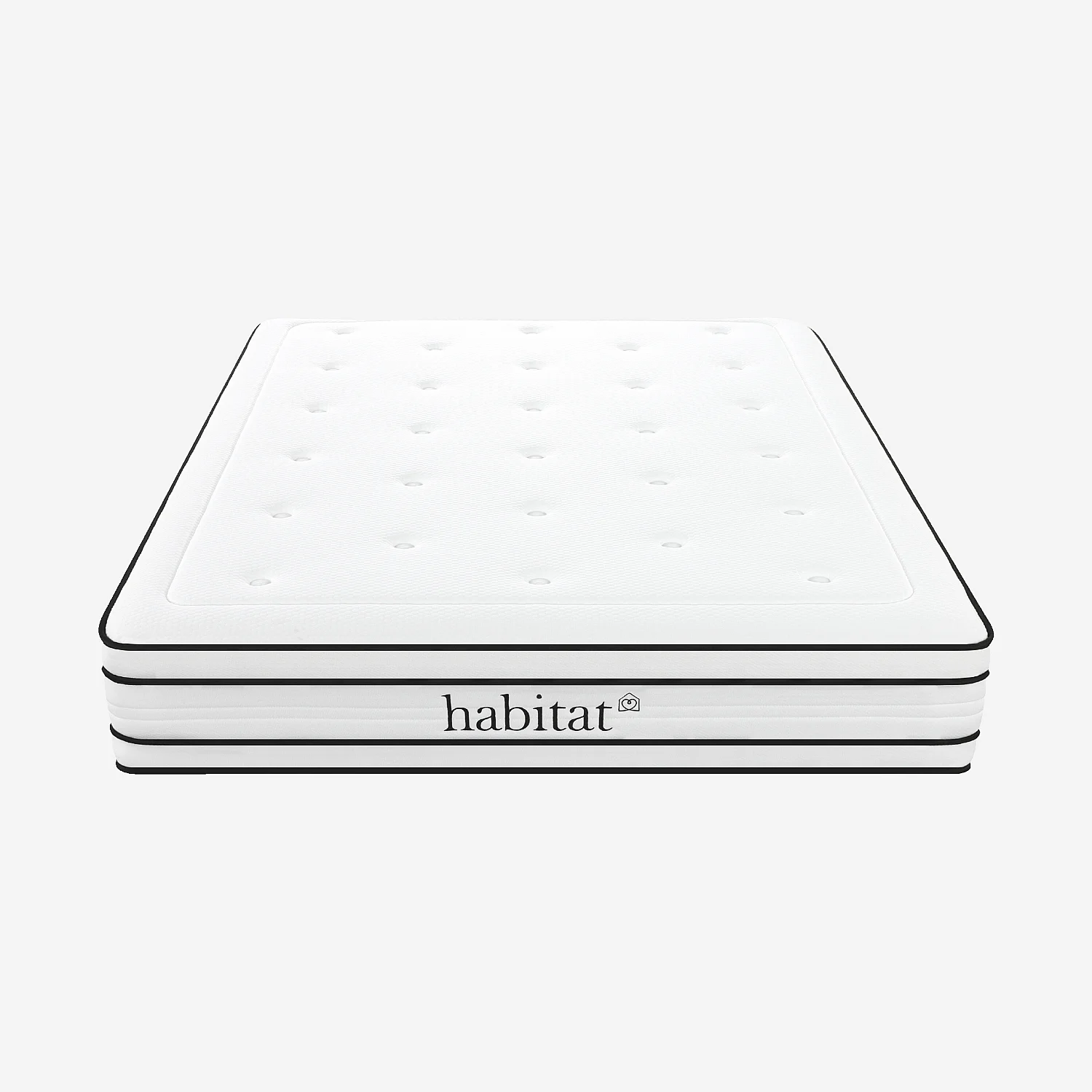 Matelas hybride ressorts ensachés et mousse à mémoire de forme avec surmatelas - 140 x 190 cm - 3