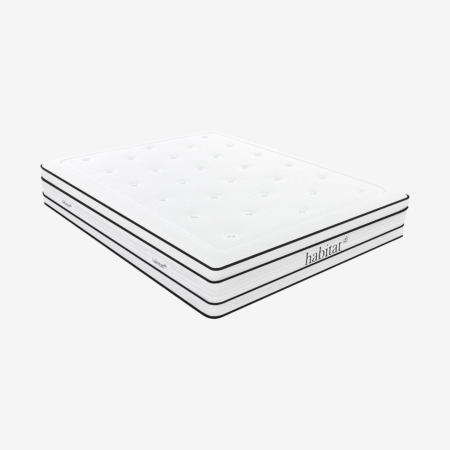Matelas hybride ressorts ensachés et mousse à mémoire de forme avec surmatelas - 140 x 190 cm - 1