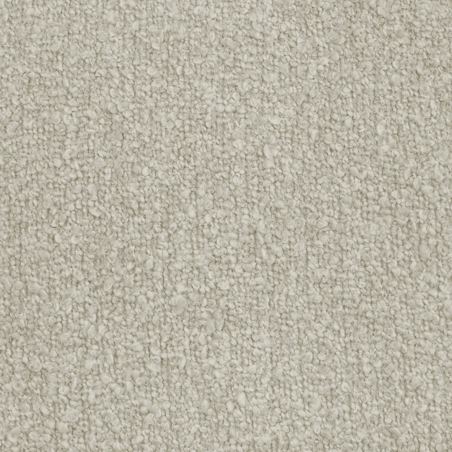 Fauteuil design pivotant en tissu bouclette et métal noir - Crème - 3