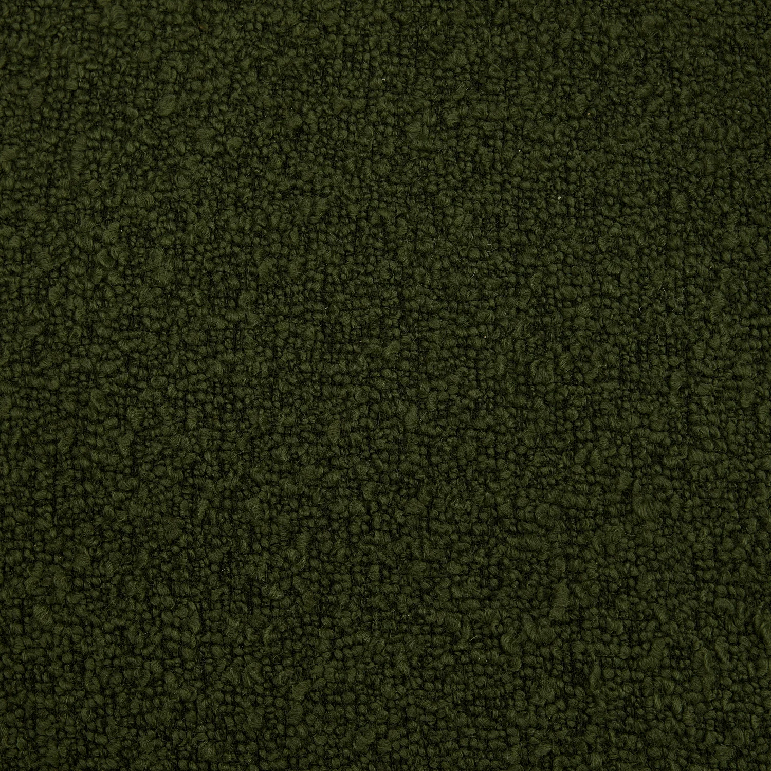 Fauteuil design pivotant en tissu bouclette et métal noir - Vert sapin - 3