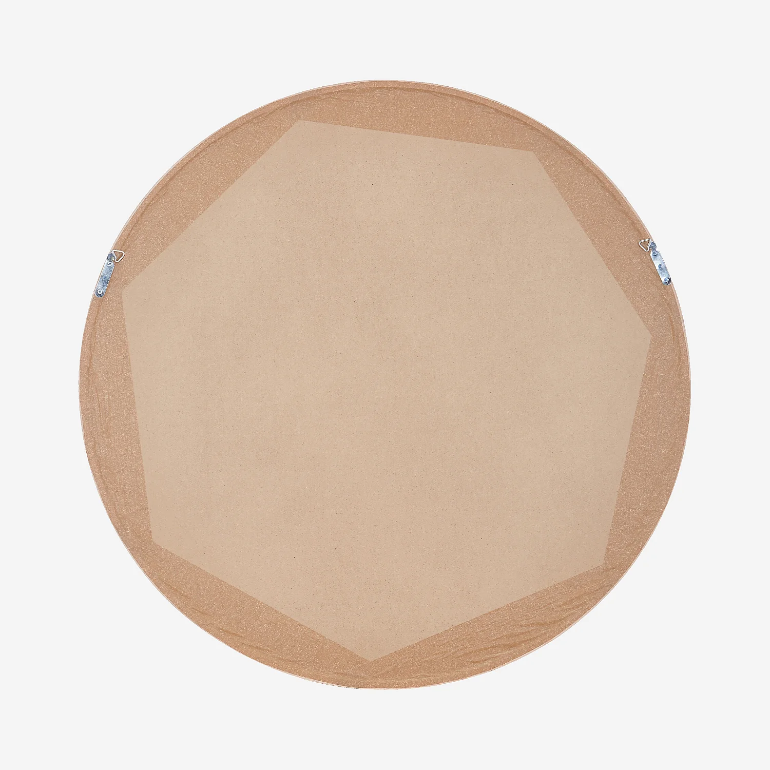 Miroir rond en chêne - 100 cm - Naturel  - 4