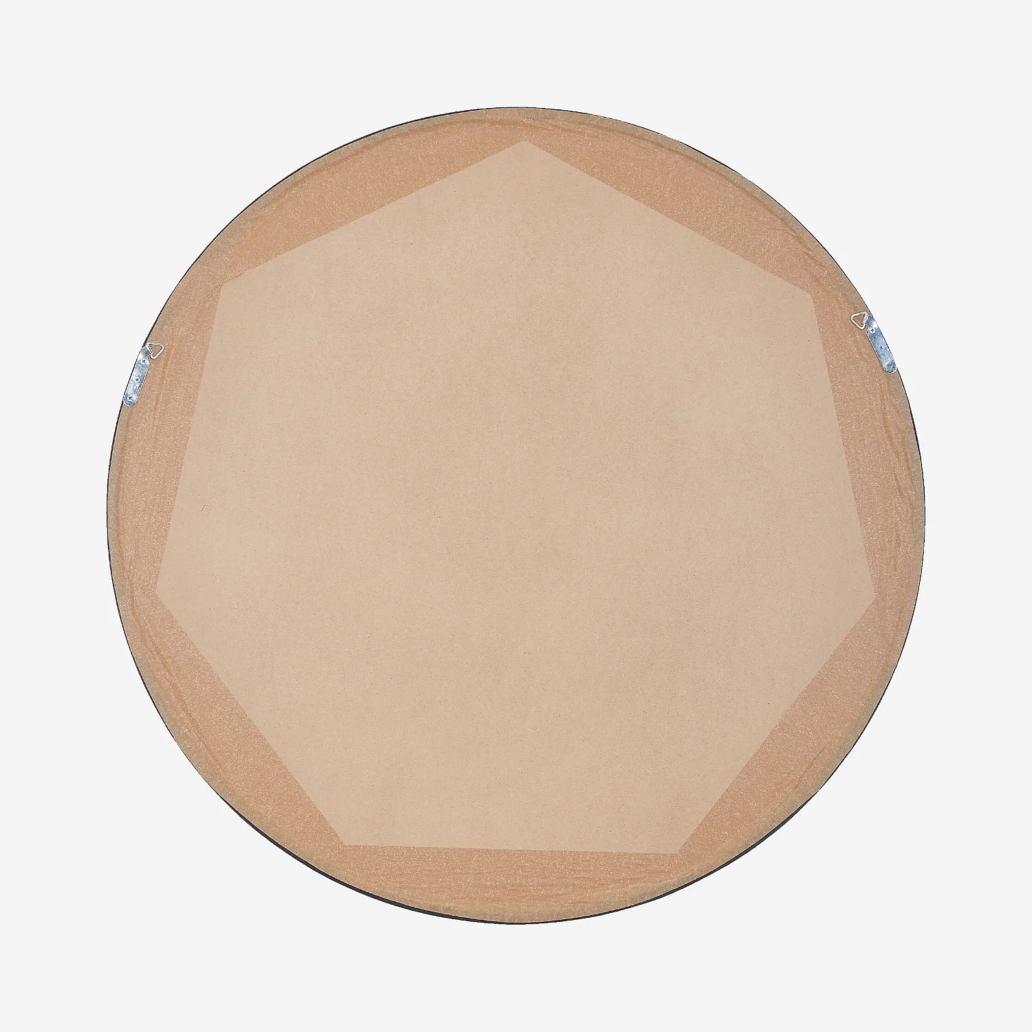 Miroir rond en chêne - 100 cm - Noir - 4