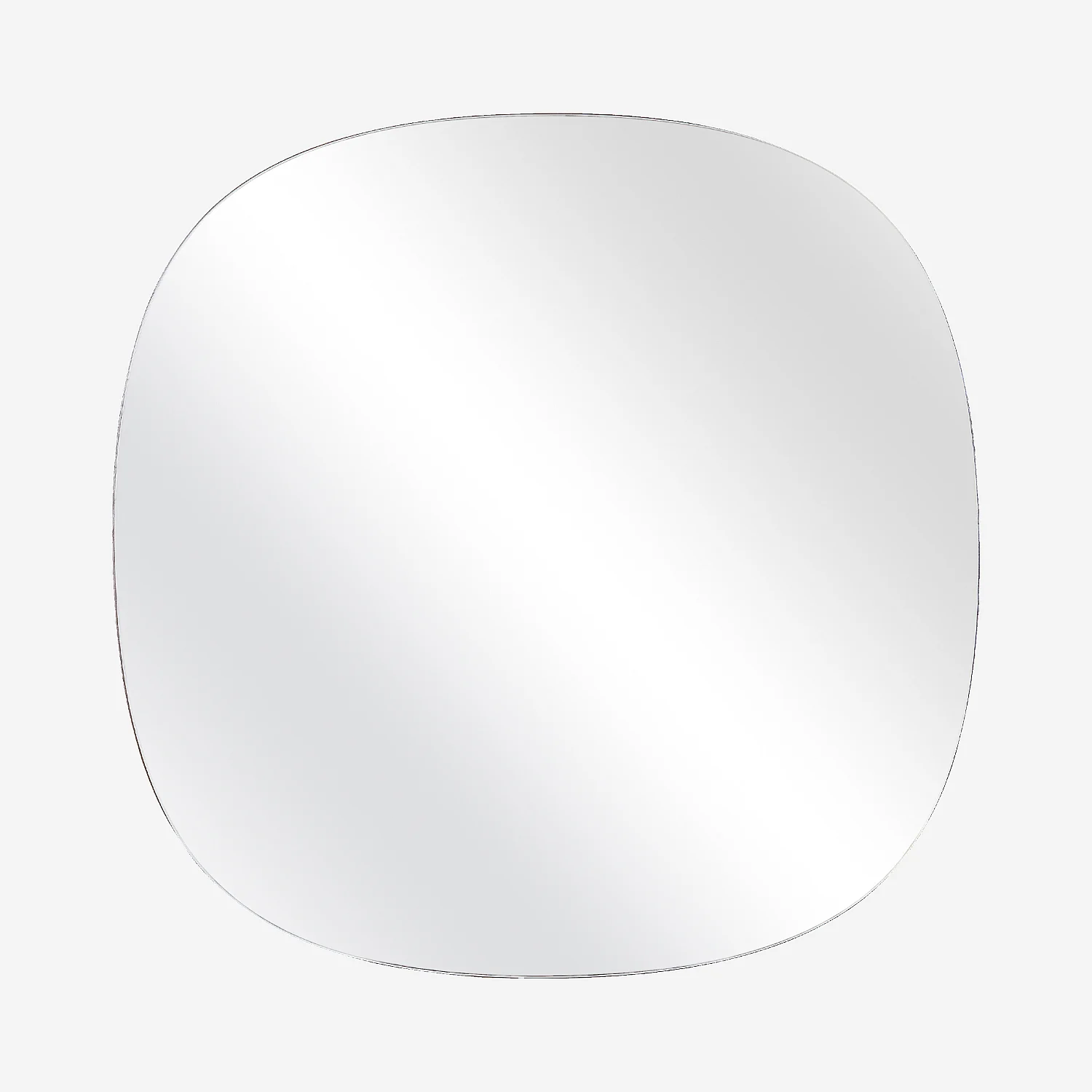 Miroir carré en chêne - 100 cm - Naturel foncé - 1