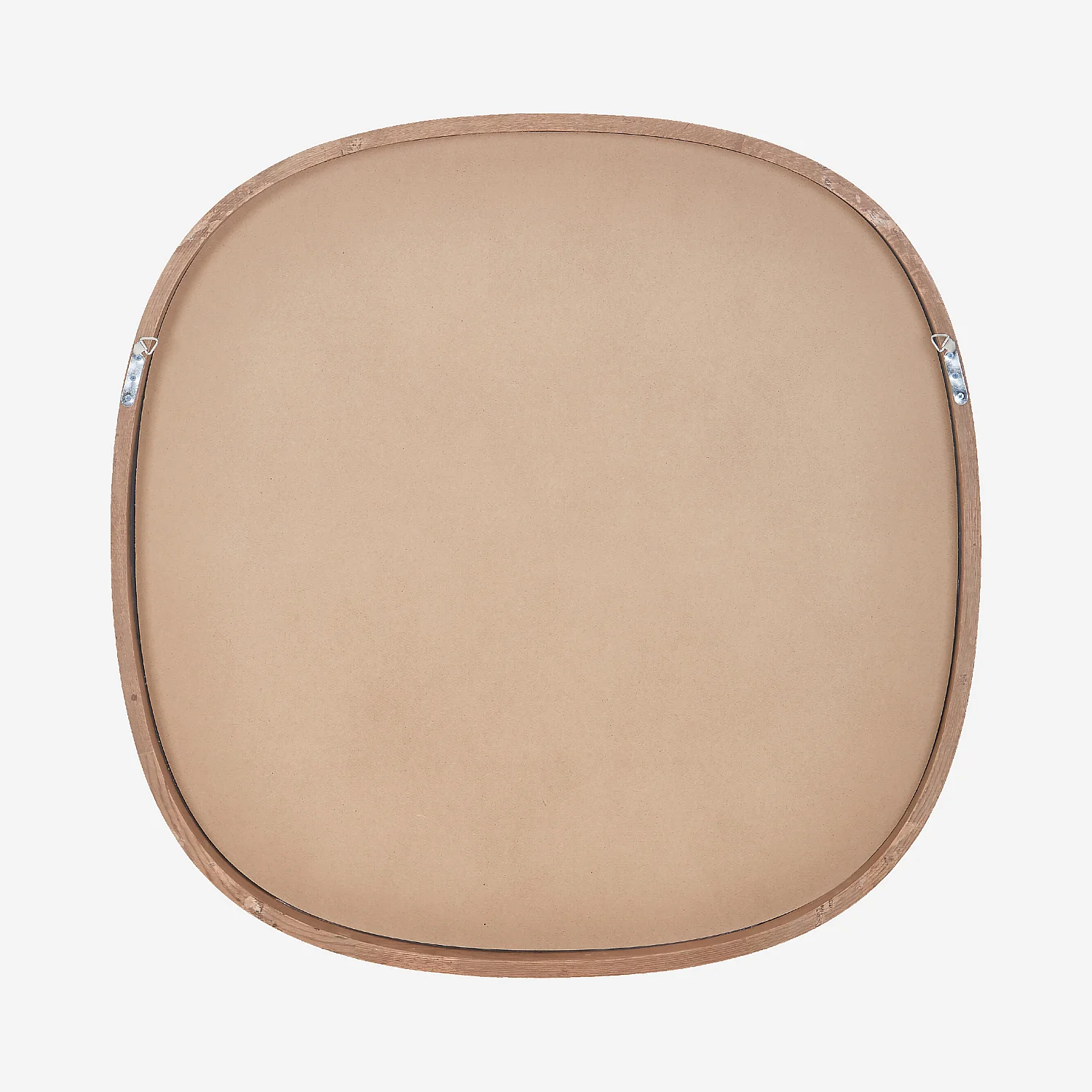 Miroir carré en chêne - 100 cm - Naturel foncé - 4