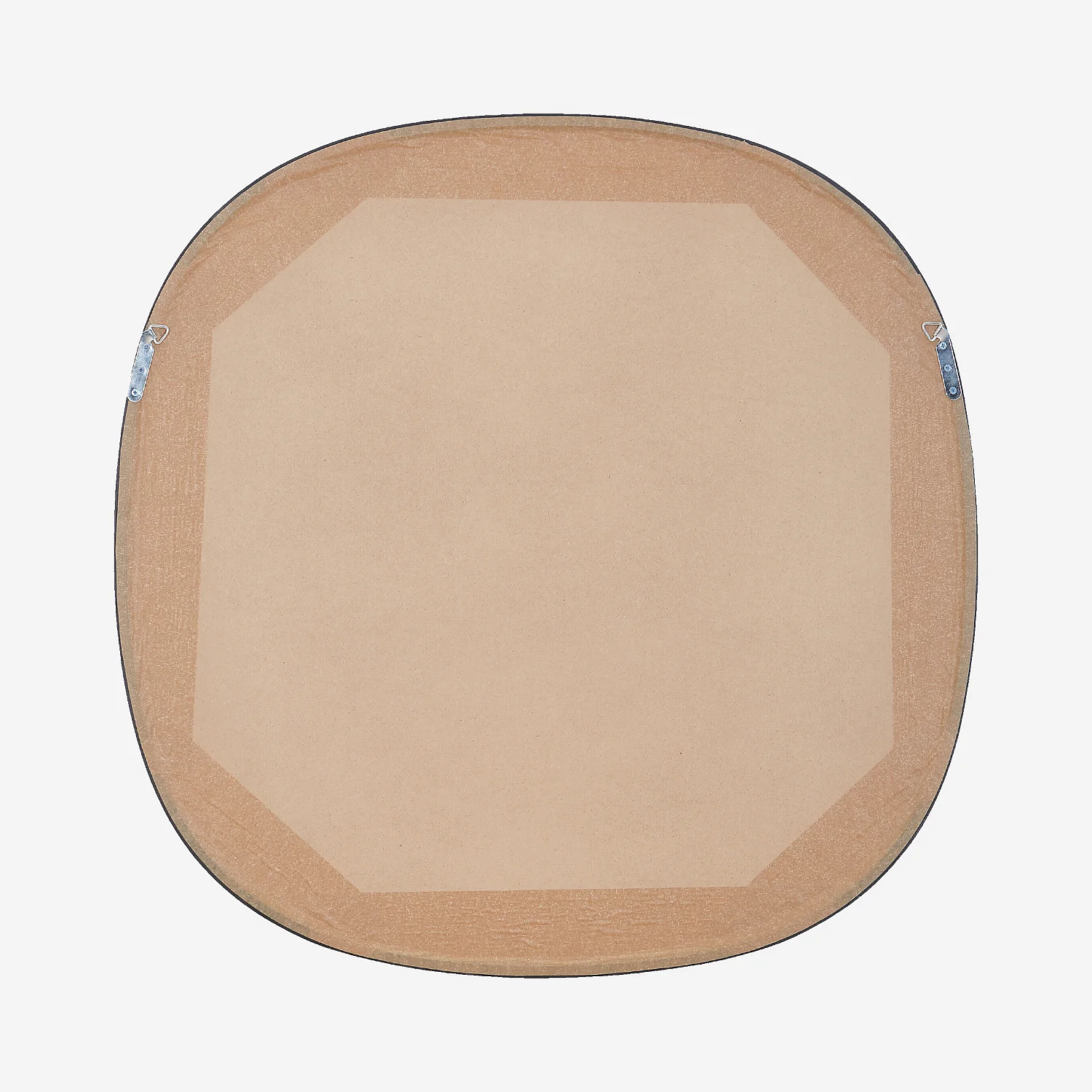 Miroir carré en chêne - 90 cm - Noir - 4