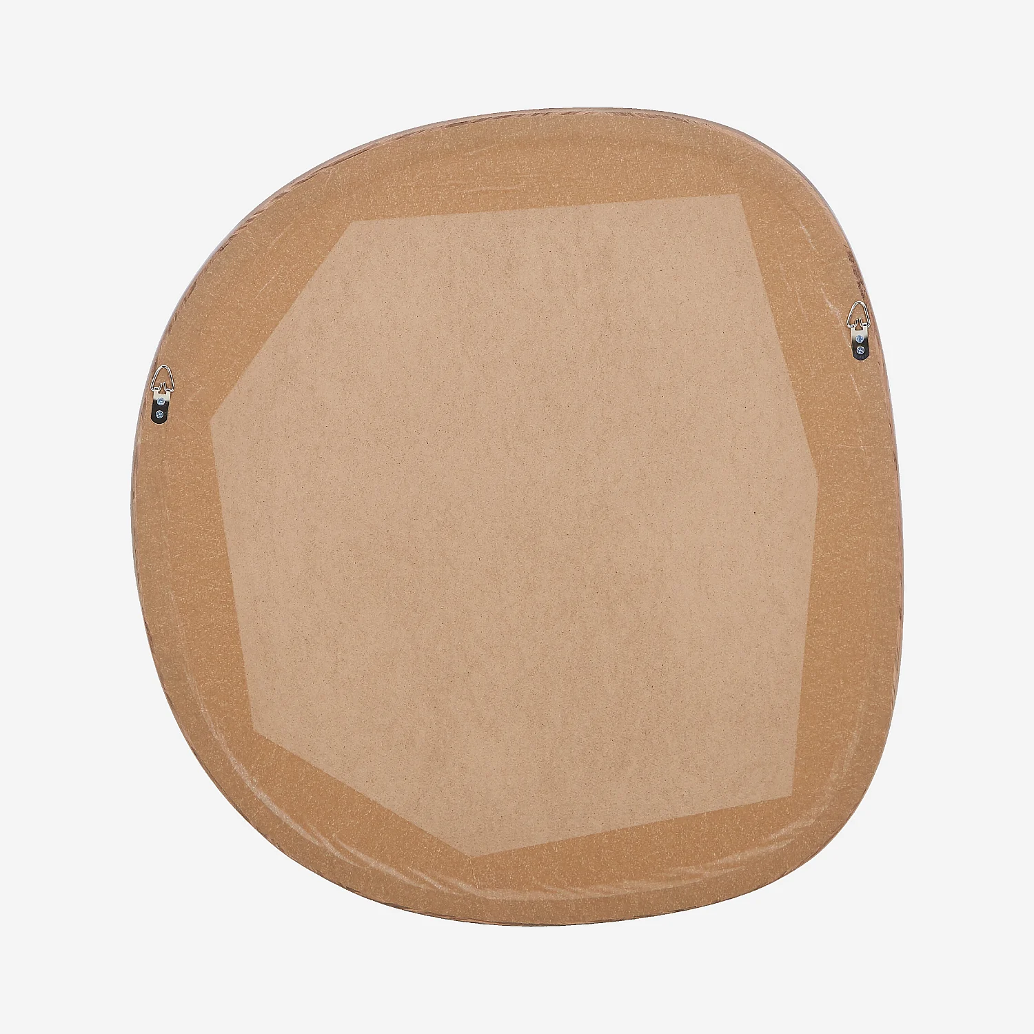 Miroir organique en chêne - 75 x 80 cm - Naturel foncé - 3