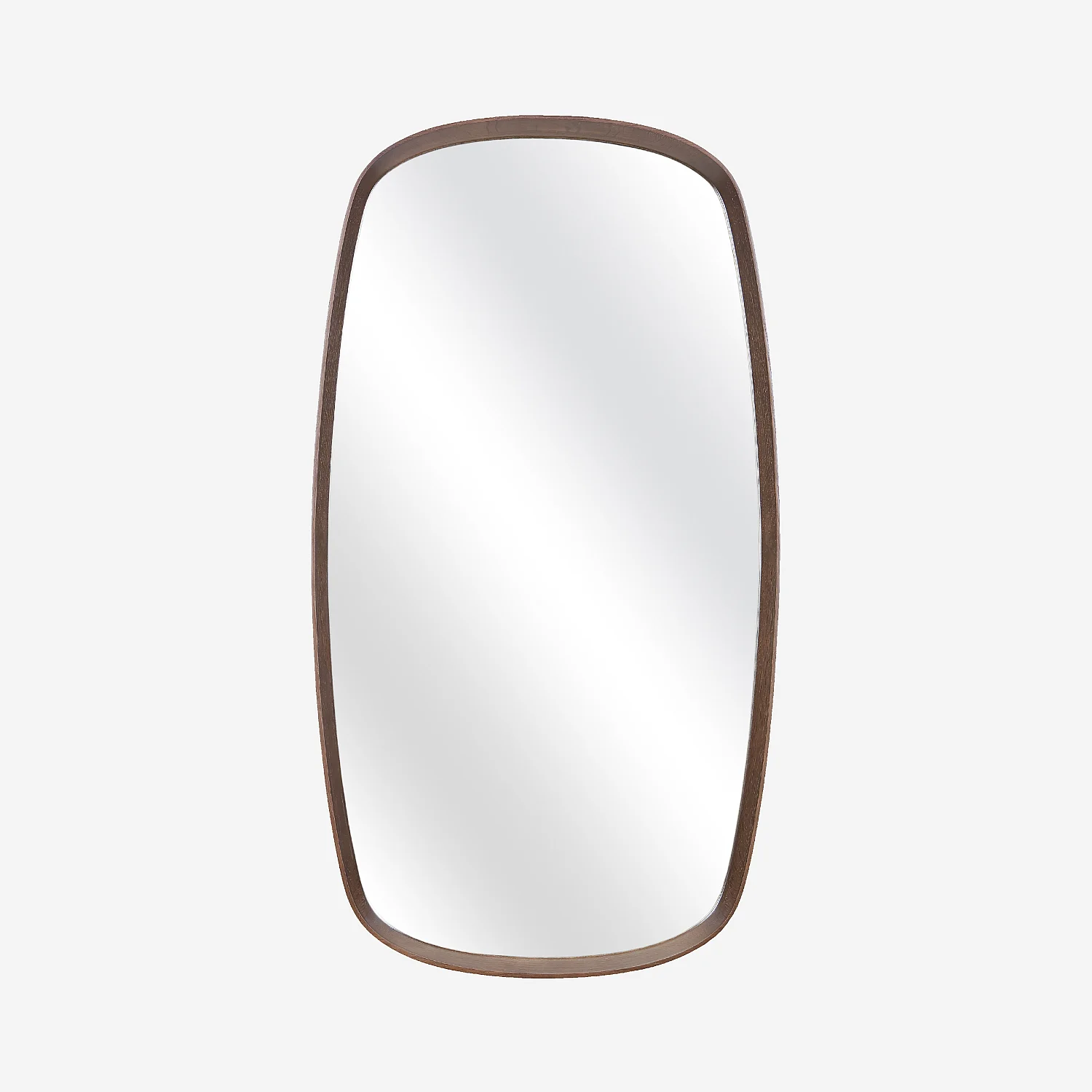 Miroir rectangulaire en chêne - 60 x 110 cm - Naturel foncé - 1