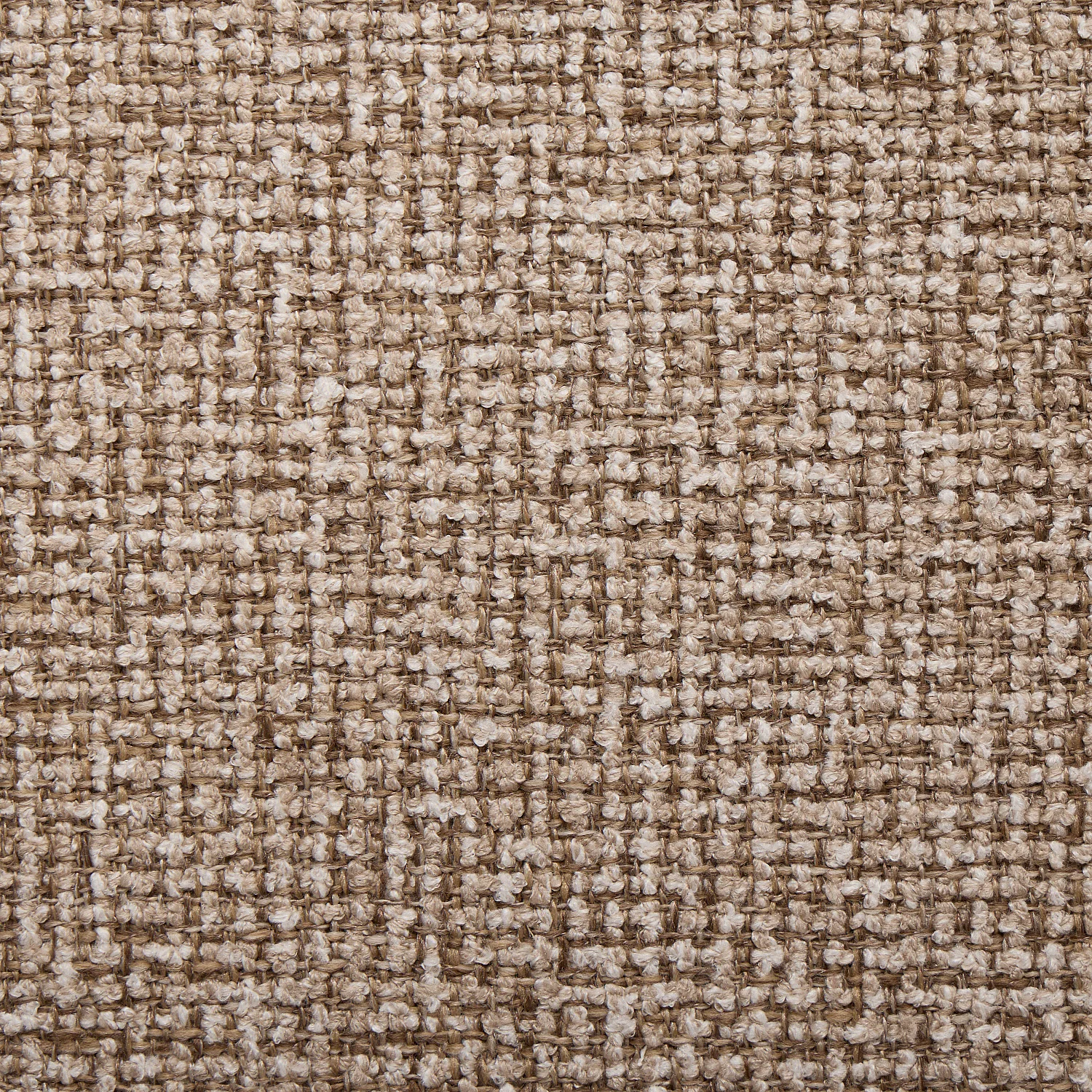 Lot de 2 chaises en tissu texturé et noyer massif - Beige sable mélangé - 2