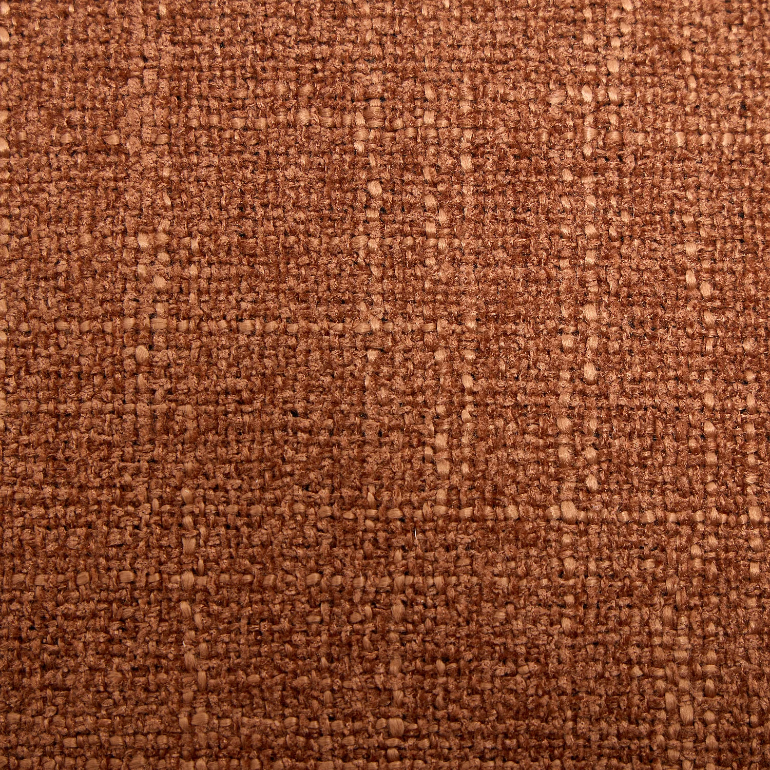 Lot de 2 chaises en tissu texturé et chêne massif - Terracotta - 2