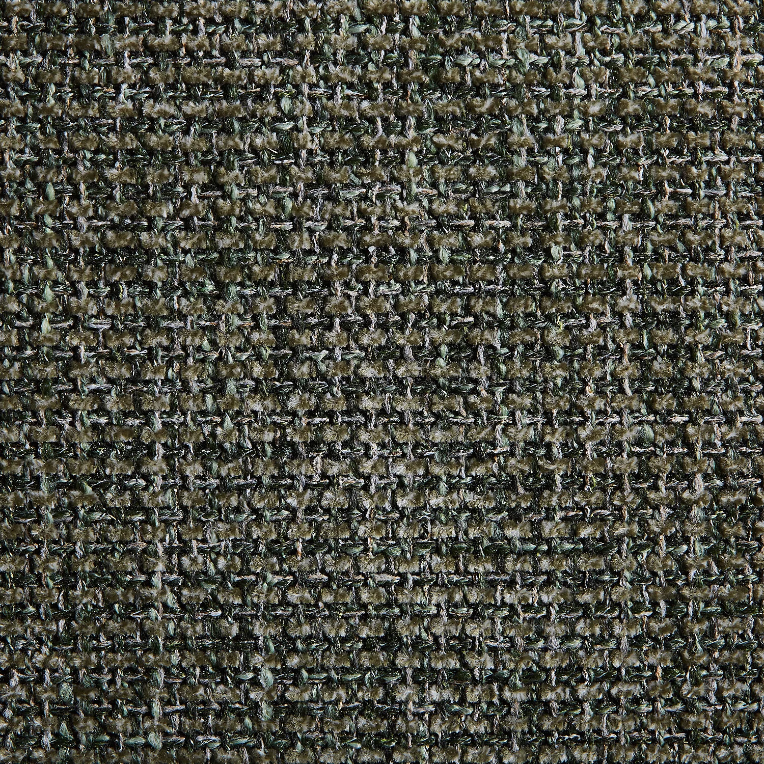 Lot de 2 chaises en tissu et métal finition chêne avec accoudoirs - Vert sapin - 3