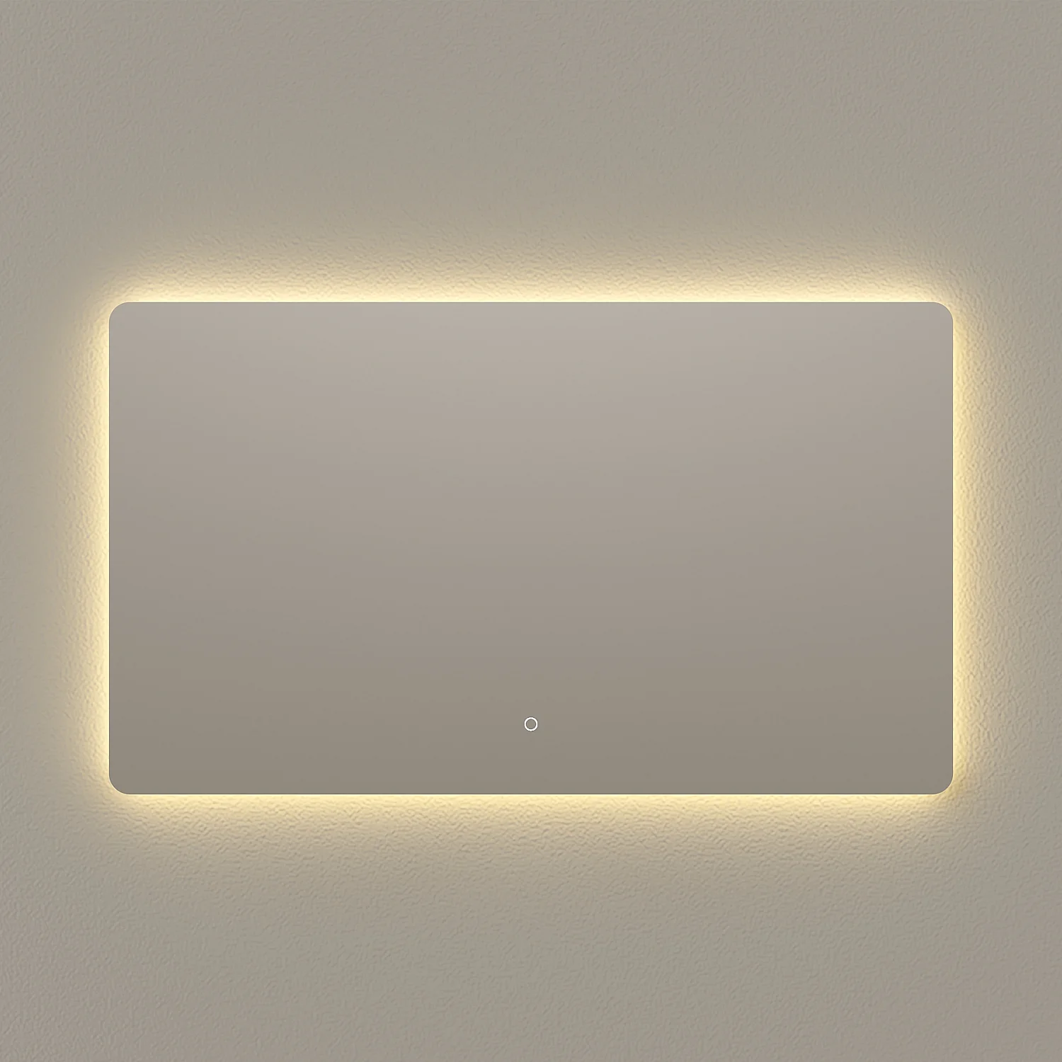 Miroir rectangulaire de salle de bain antibuée avec LED rétroéclairée - 120 x 70 cm - 4