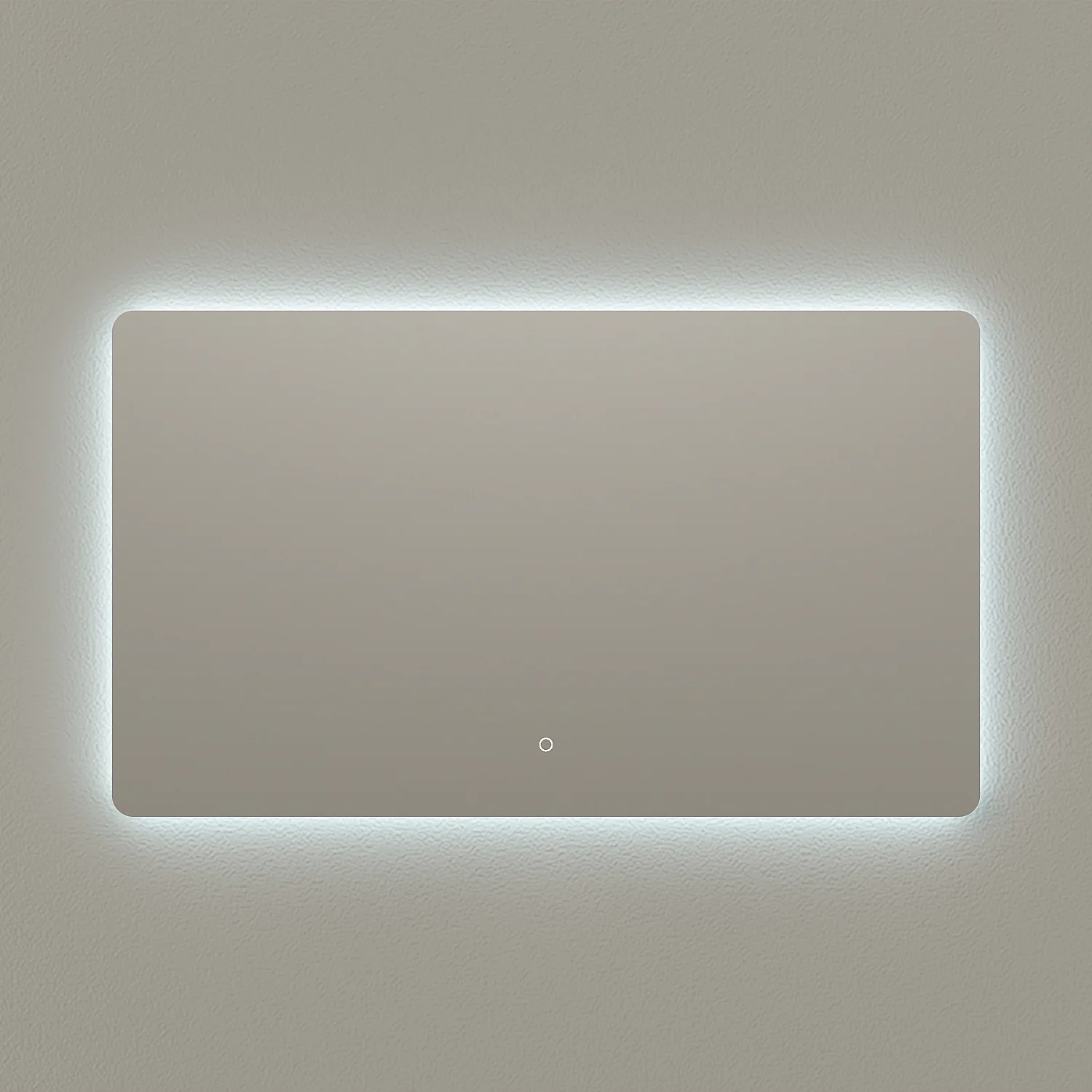 Miroir rectangulaire de salle de bain antibuée avec LED rétroéclairée - 120 x 70 cm - 3