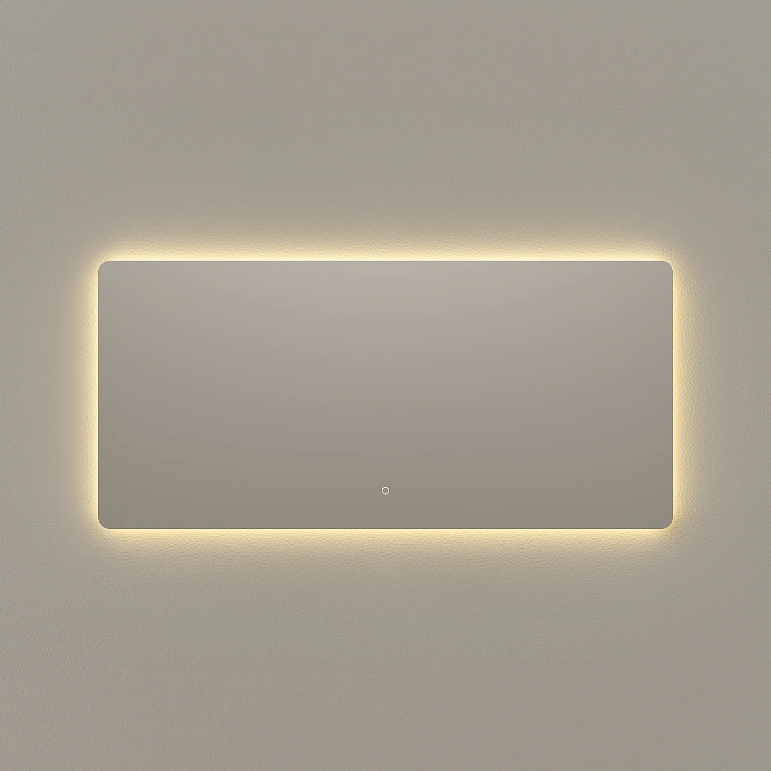 Miroir rectangulaire de salle de bain antibuée avec LED rétroéclairée - 150 x 70 cm - 4