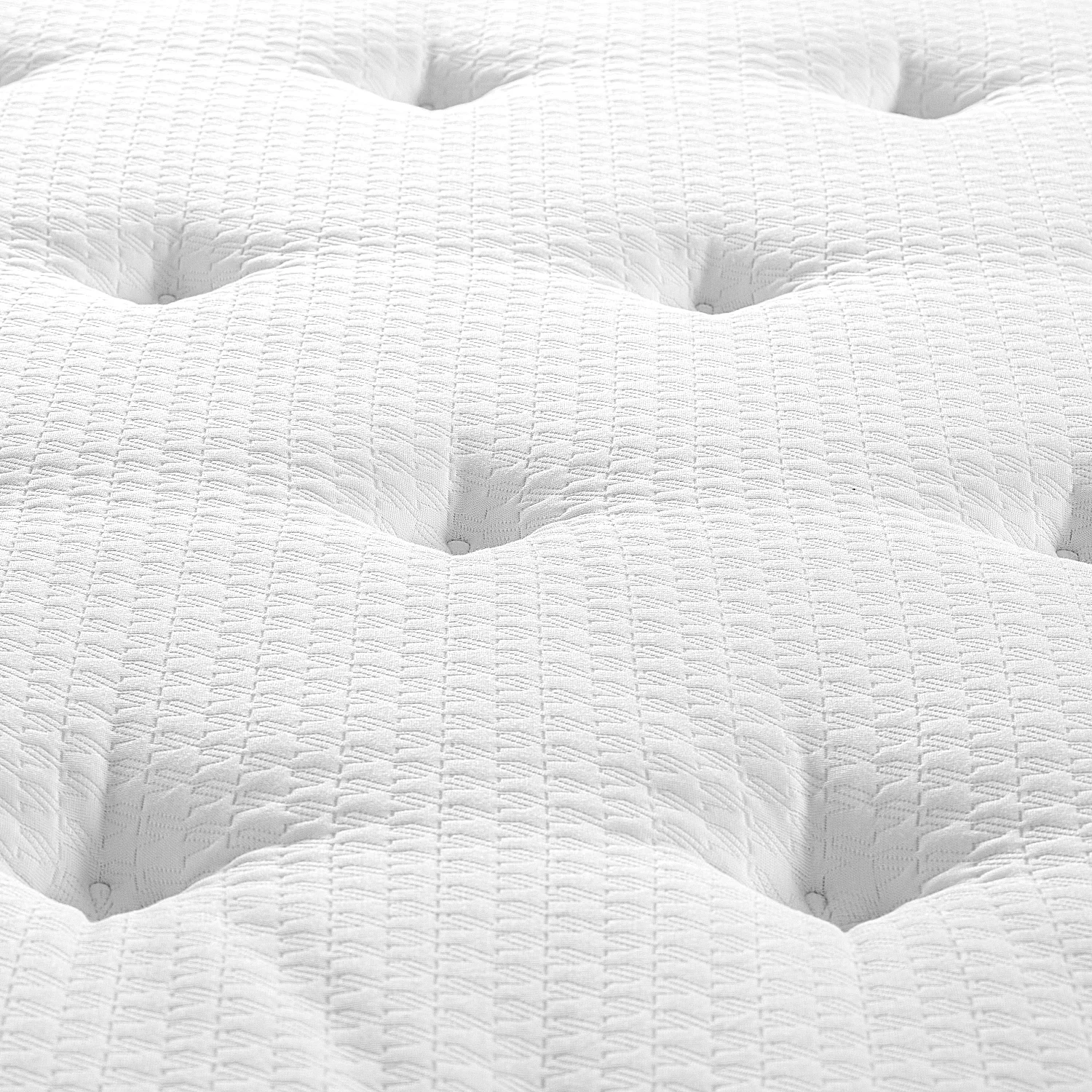 Matelas hybride ressorts ensachés et mousse à mémoire de forme avec surmatelas - 140 x 200 cm - 5
