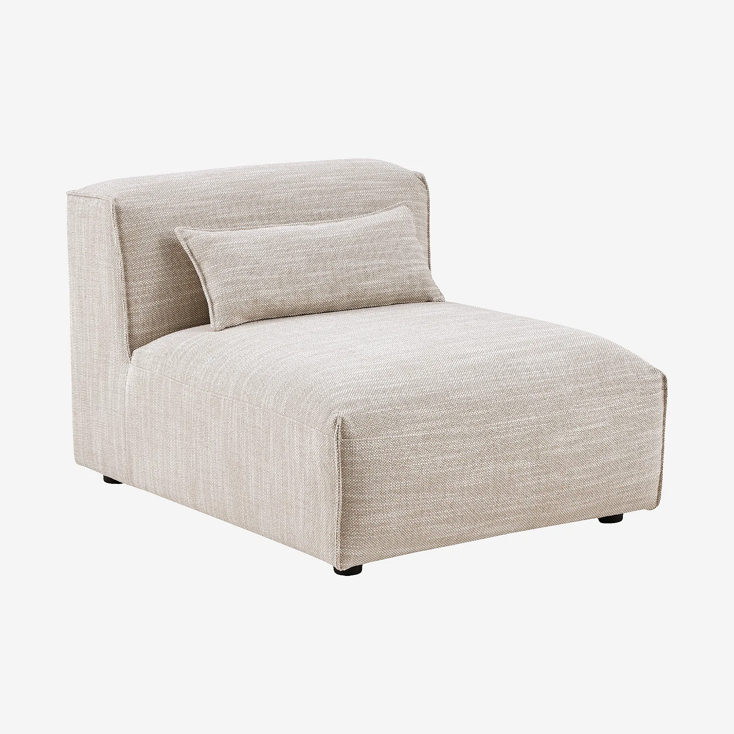 Chauffeuse en tissu - Beige mélangé - 2