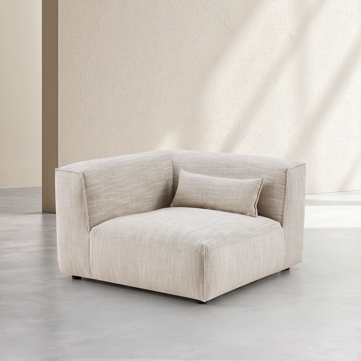 Hörnelement i Tyg - Blandat Beige - 3