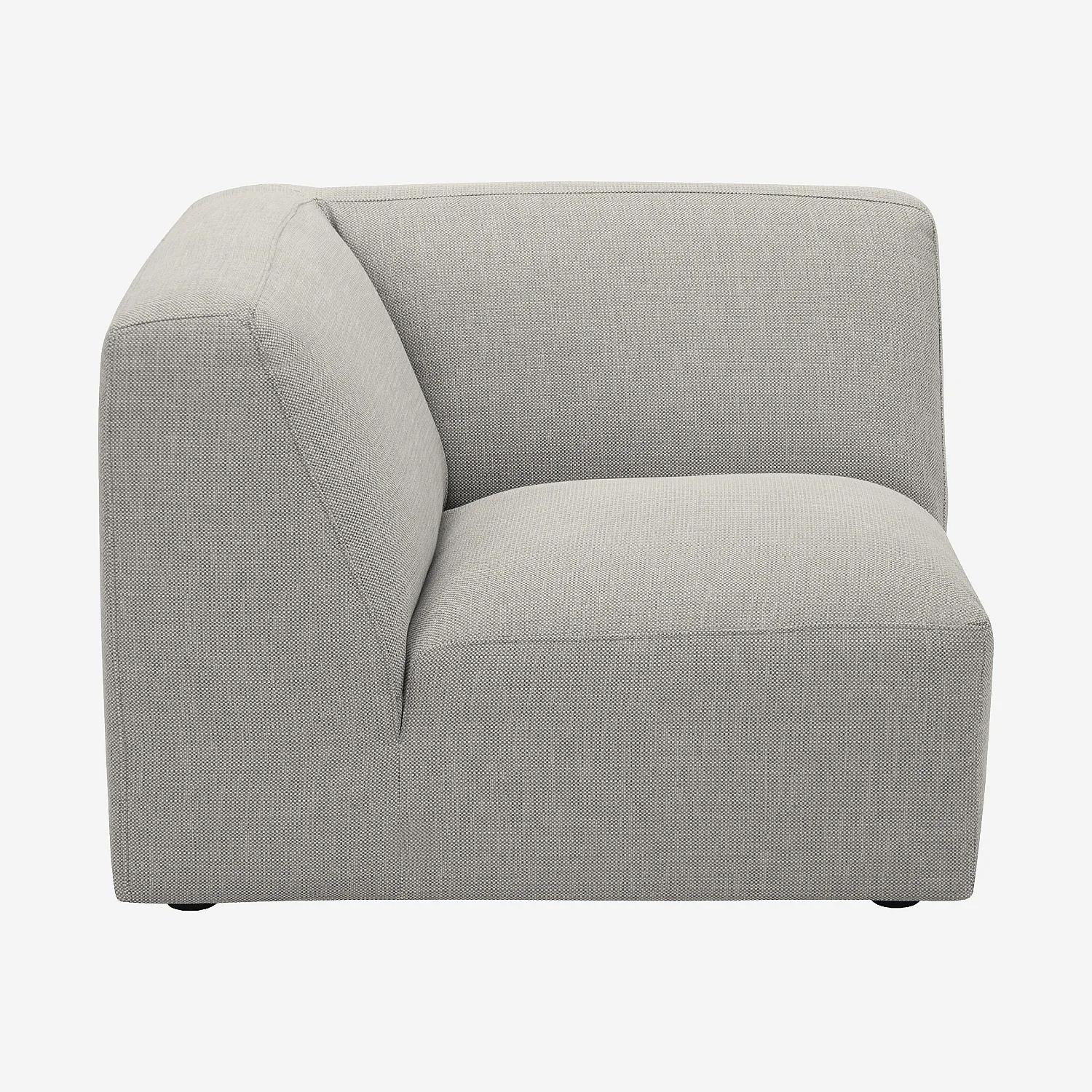 Fauteuil d'angle en tissu - Gris perle - 2